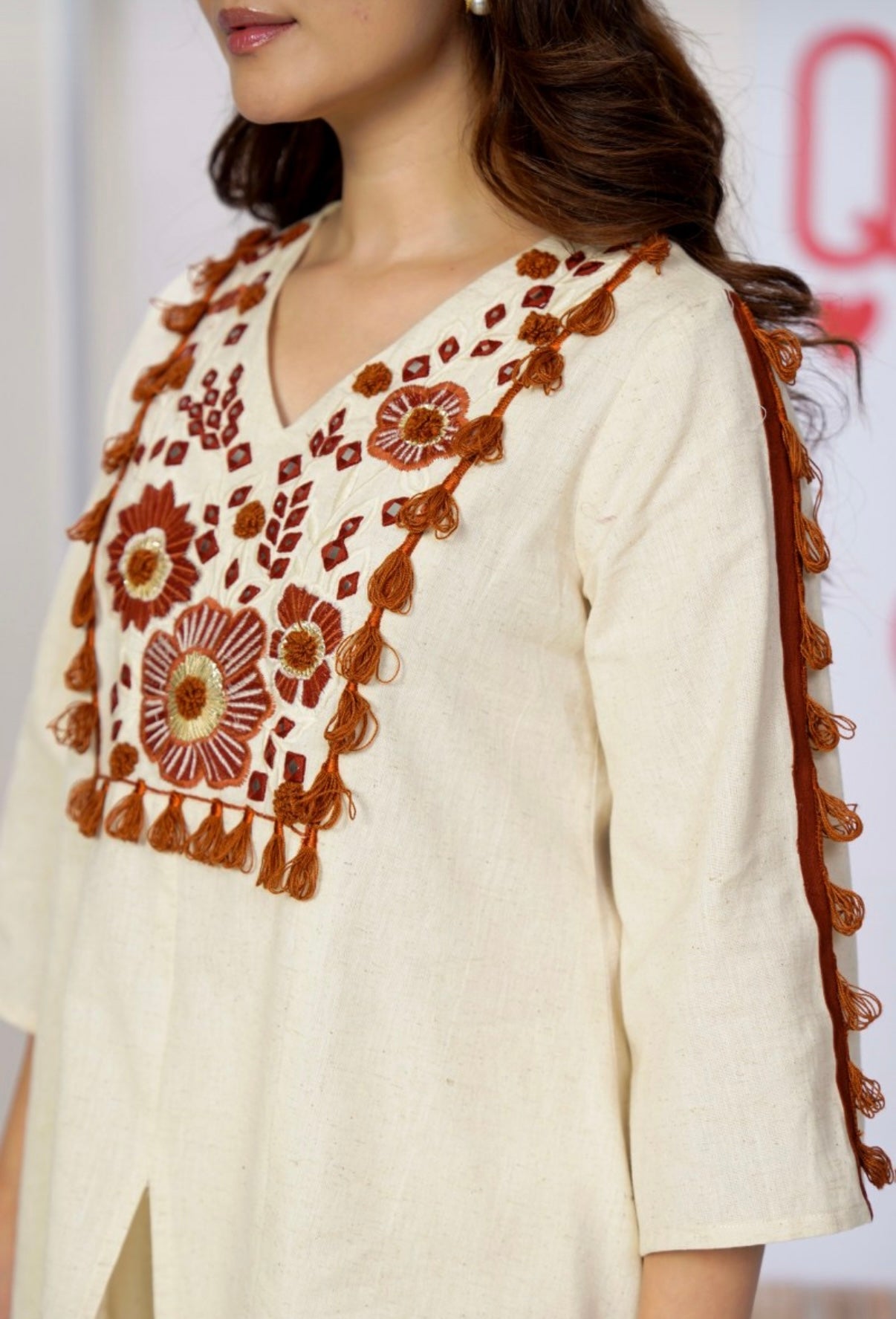 Coco Grace Embroidered Cotton Co-ord Set