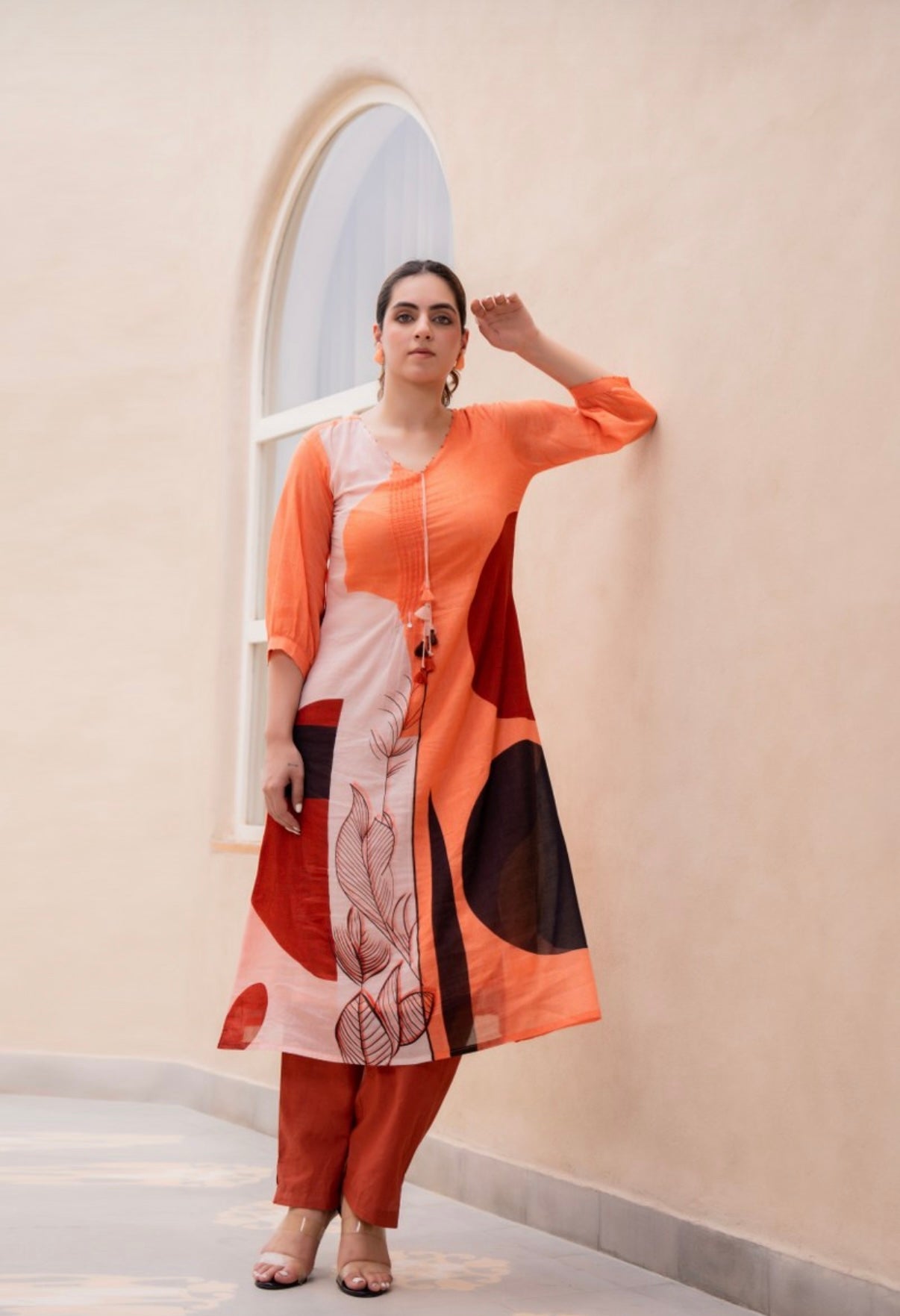 Coral Muse Modern Cotton Kurta Set