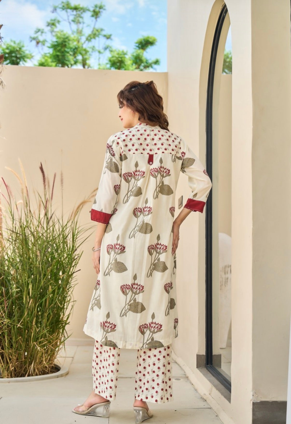 Ivory Fern Poetry Kurta Set