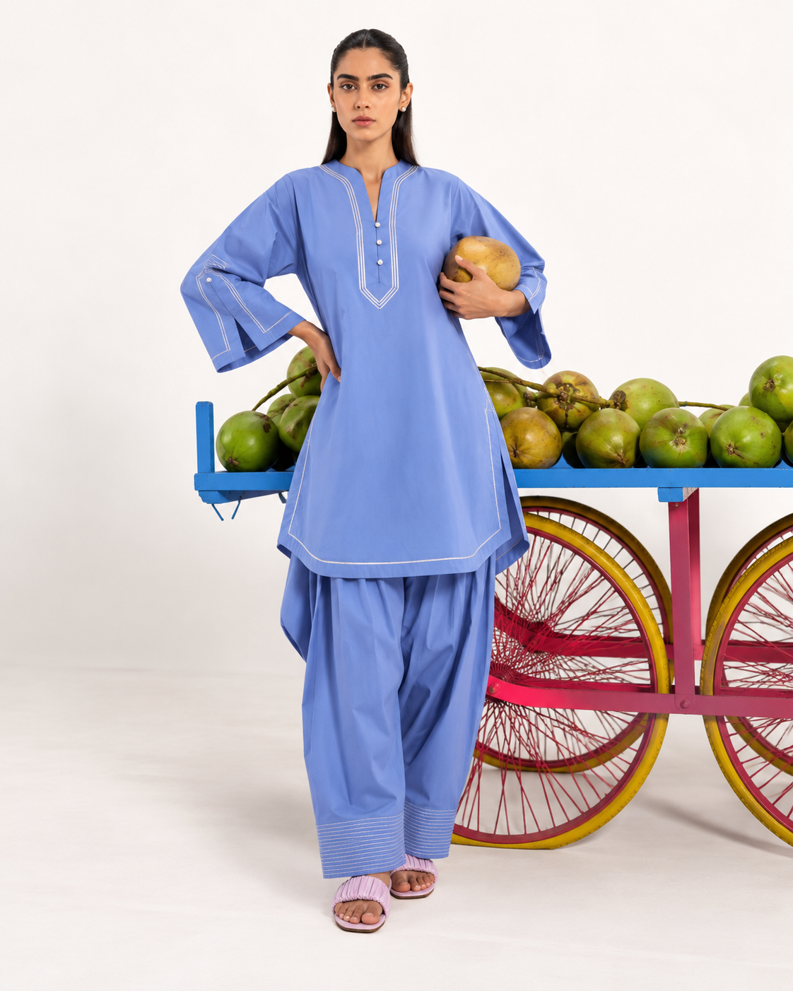 Azure glow charm farshi set