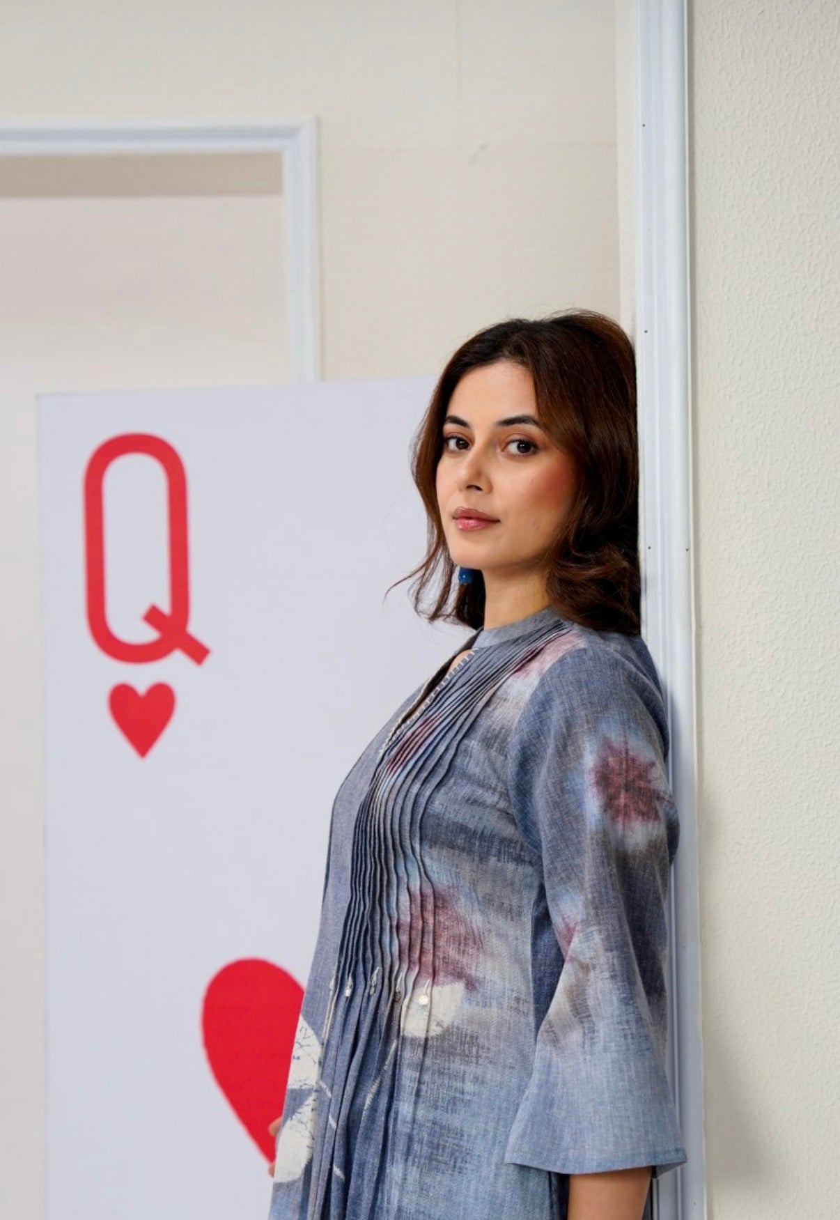 Indira Soft Indigo Art Cotton Kurta Set With Duppata