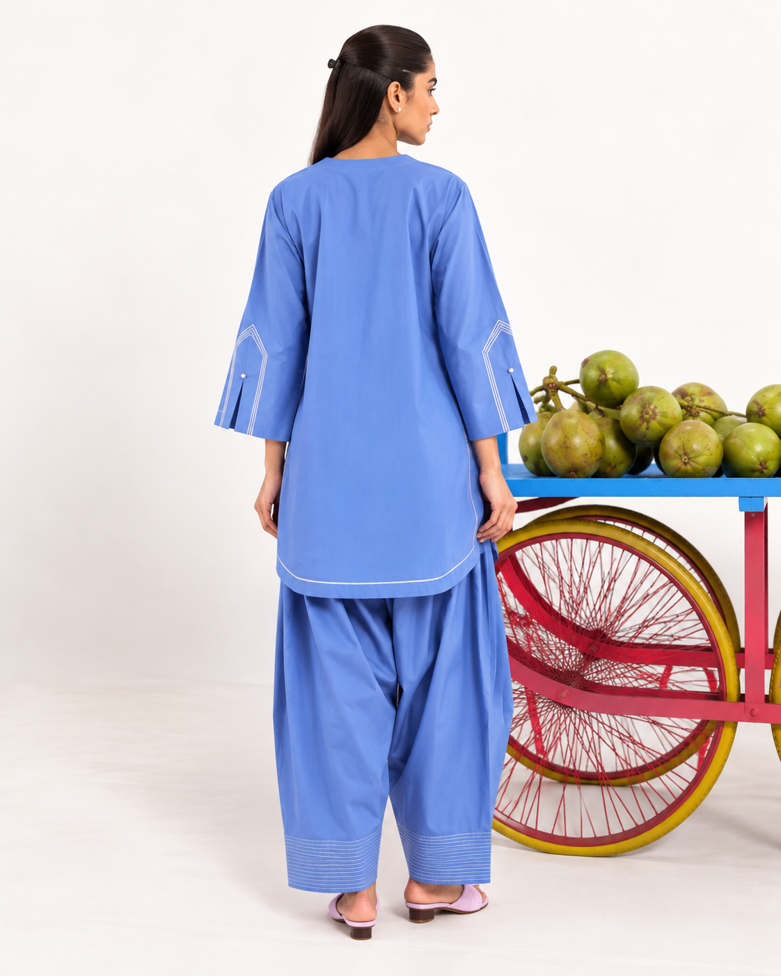 Azure glow charm farshi set