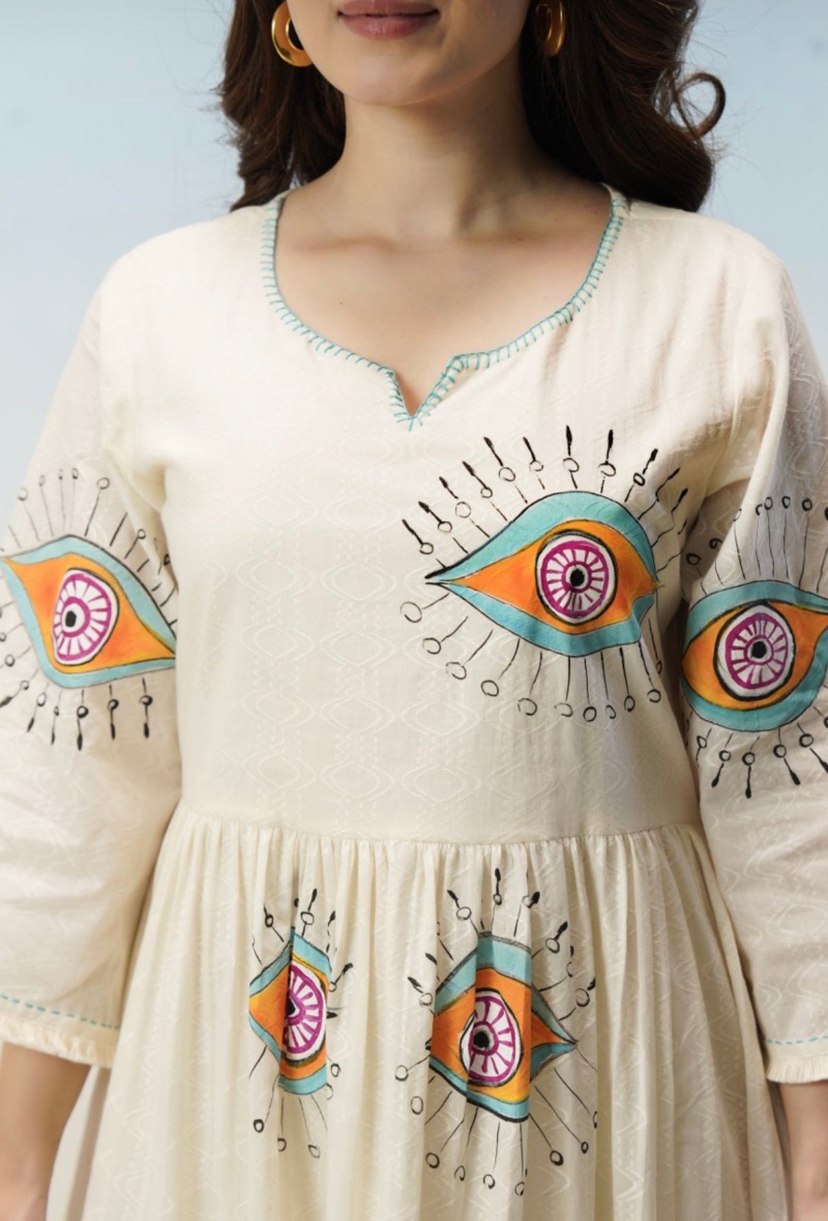 Drishti Ivory Midi Dress