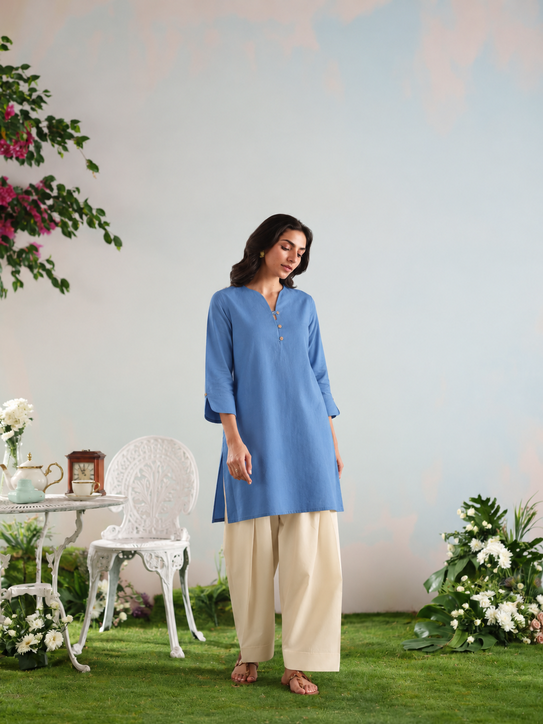 Ocean meadow kurta set