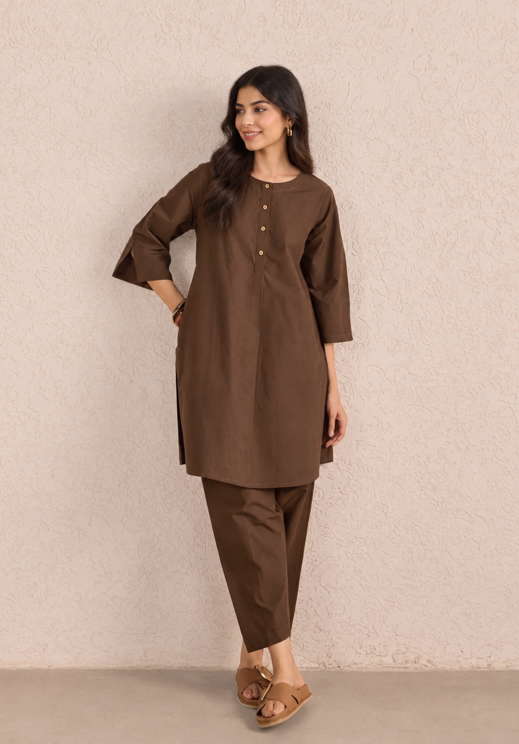 Cafe cocoa chic co-ord set