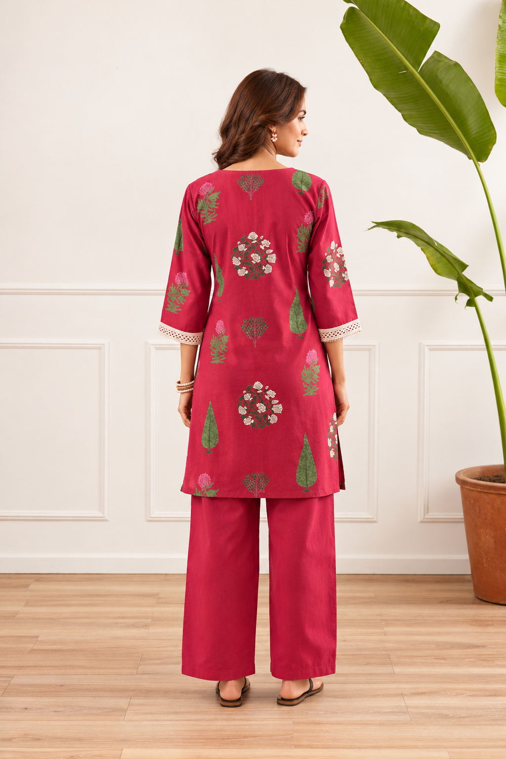 Scarlet leaf whisper co-ord set