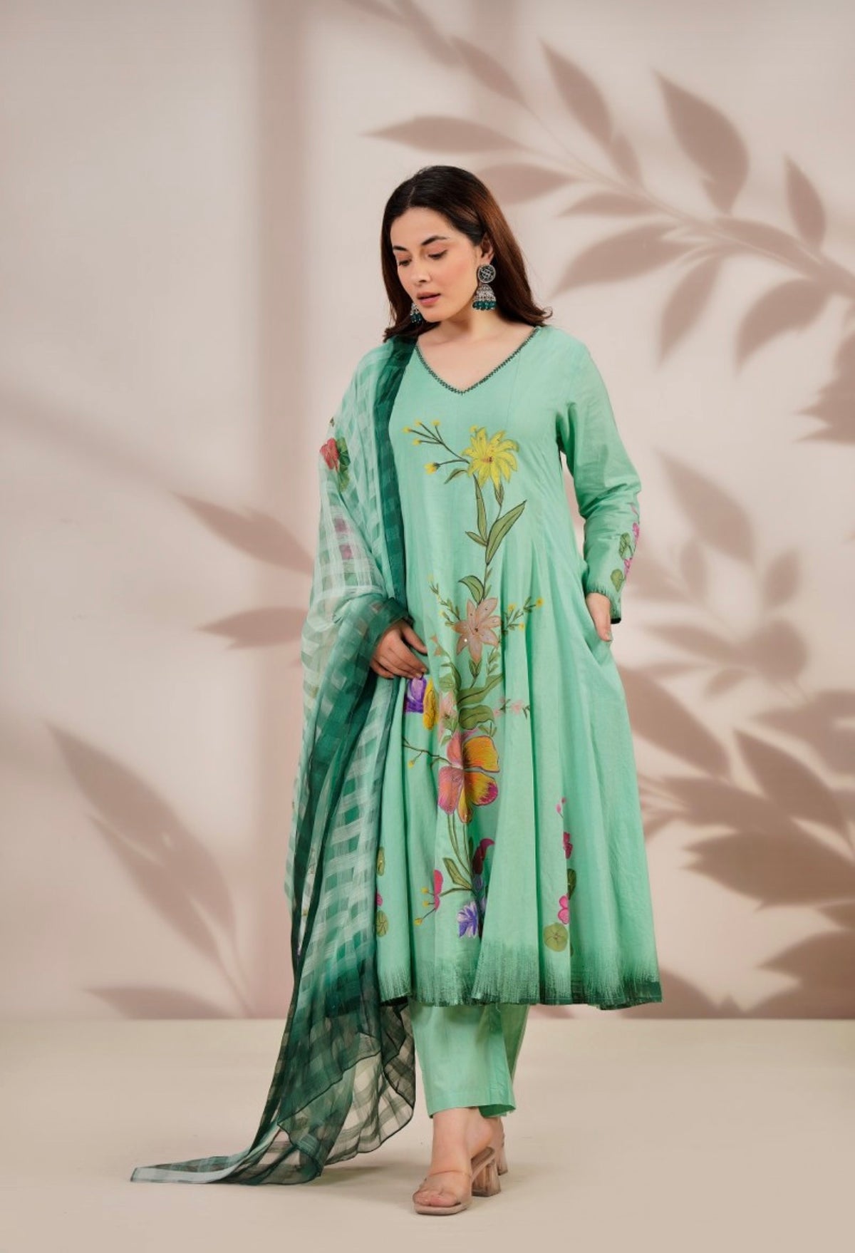 Aqua garden muse anarkali
