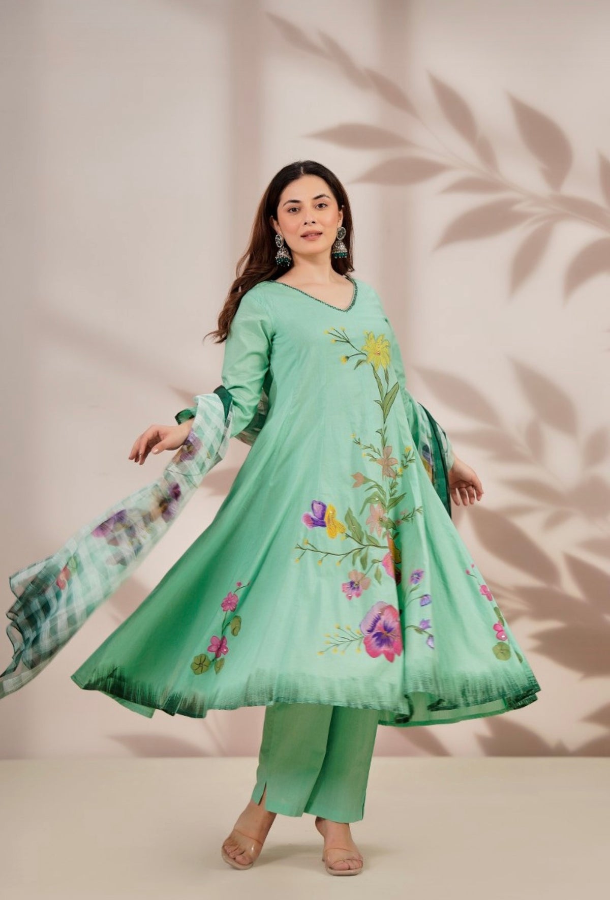 Aqua garden muse anarkali
