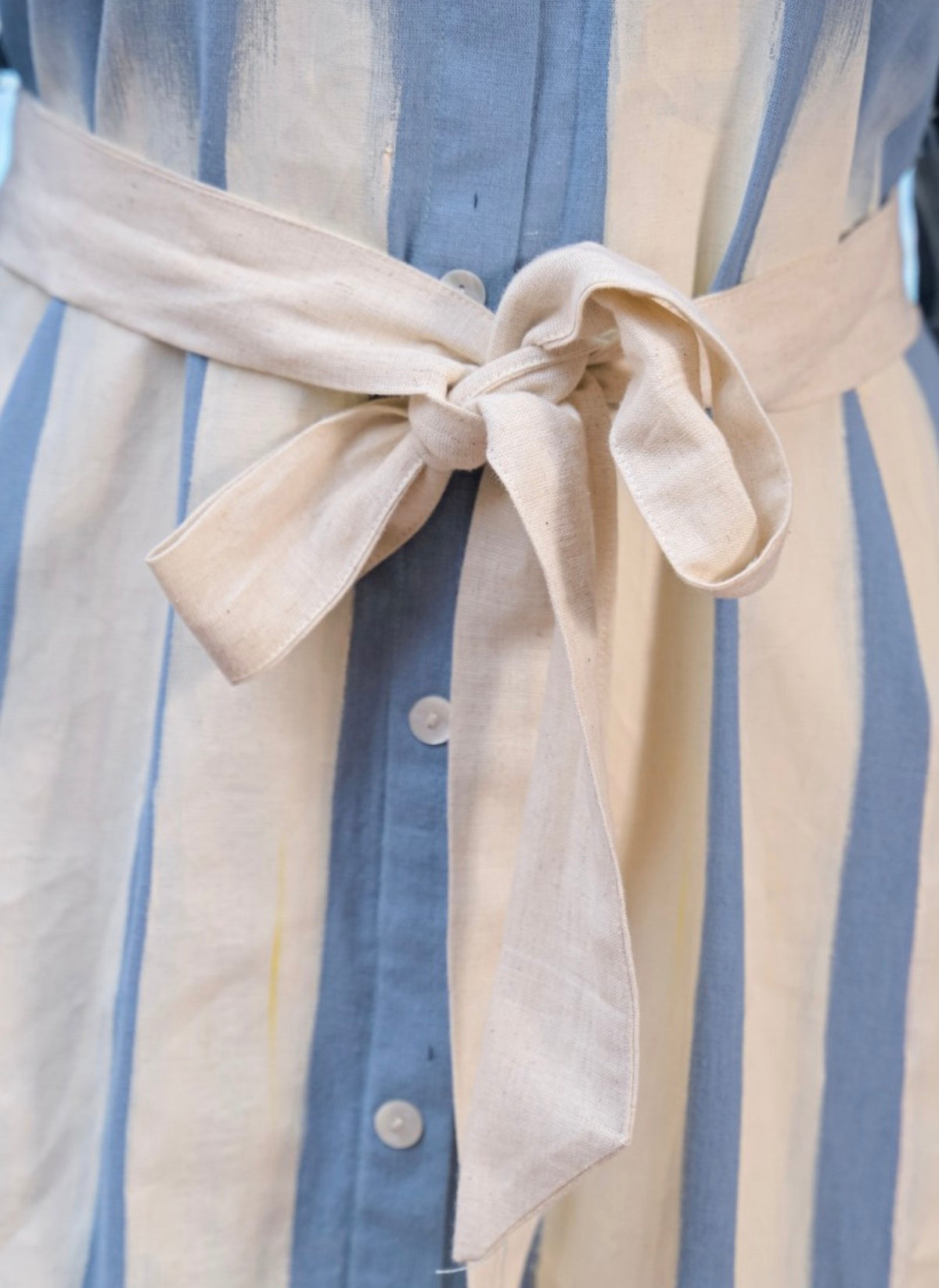 Serene sky ruffle midi dress