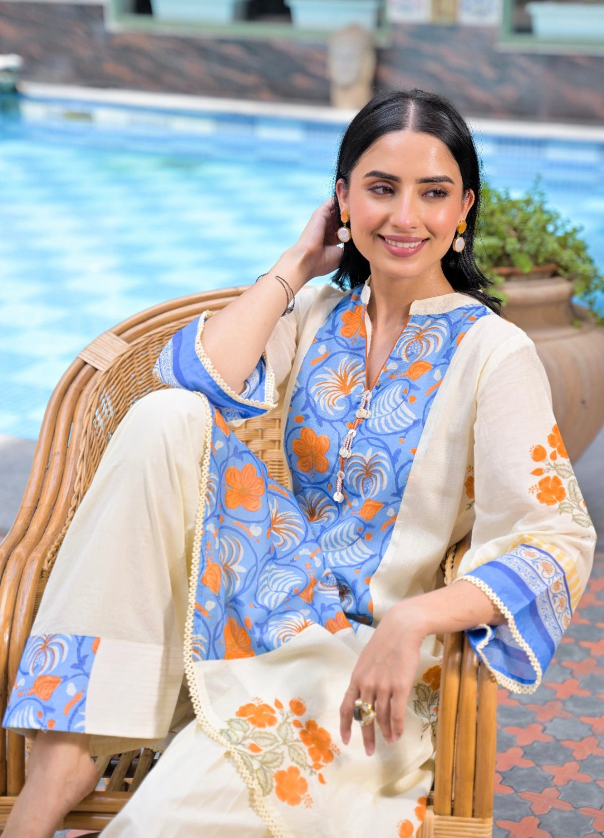 Coastel medley floral fusion farshi set