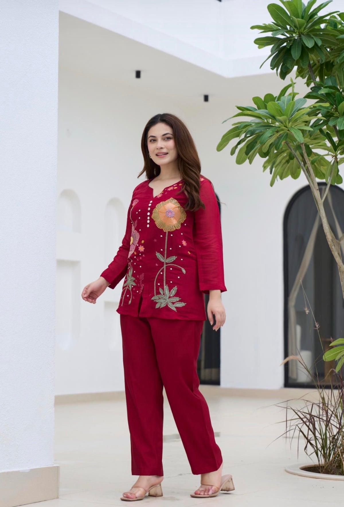 Ruby flora contemporary co-ord set