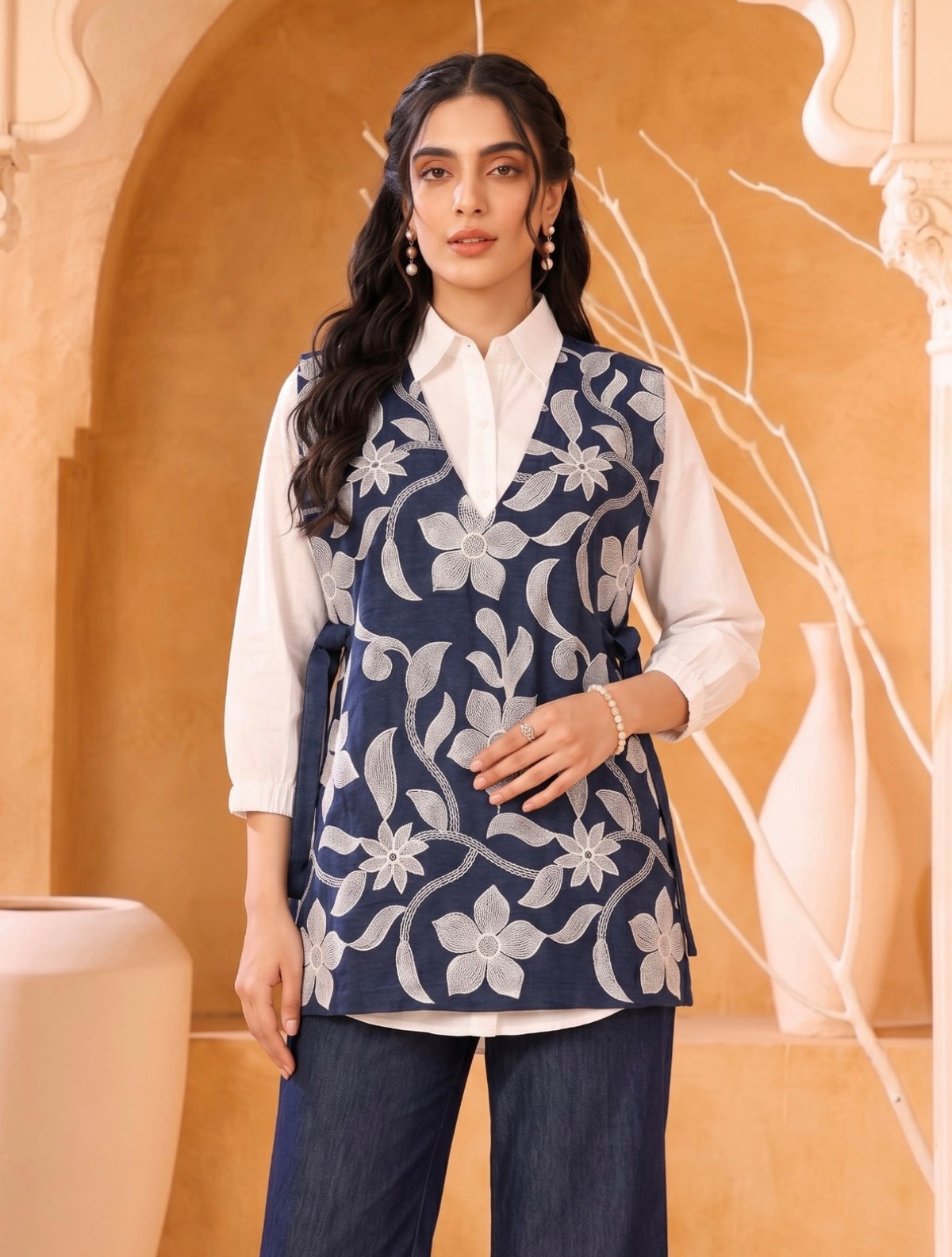 Indigo bloom chic co-ord set