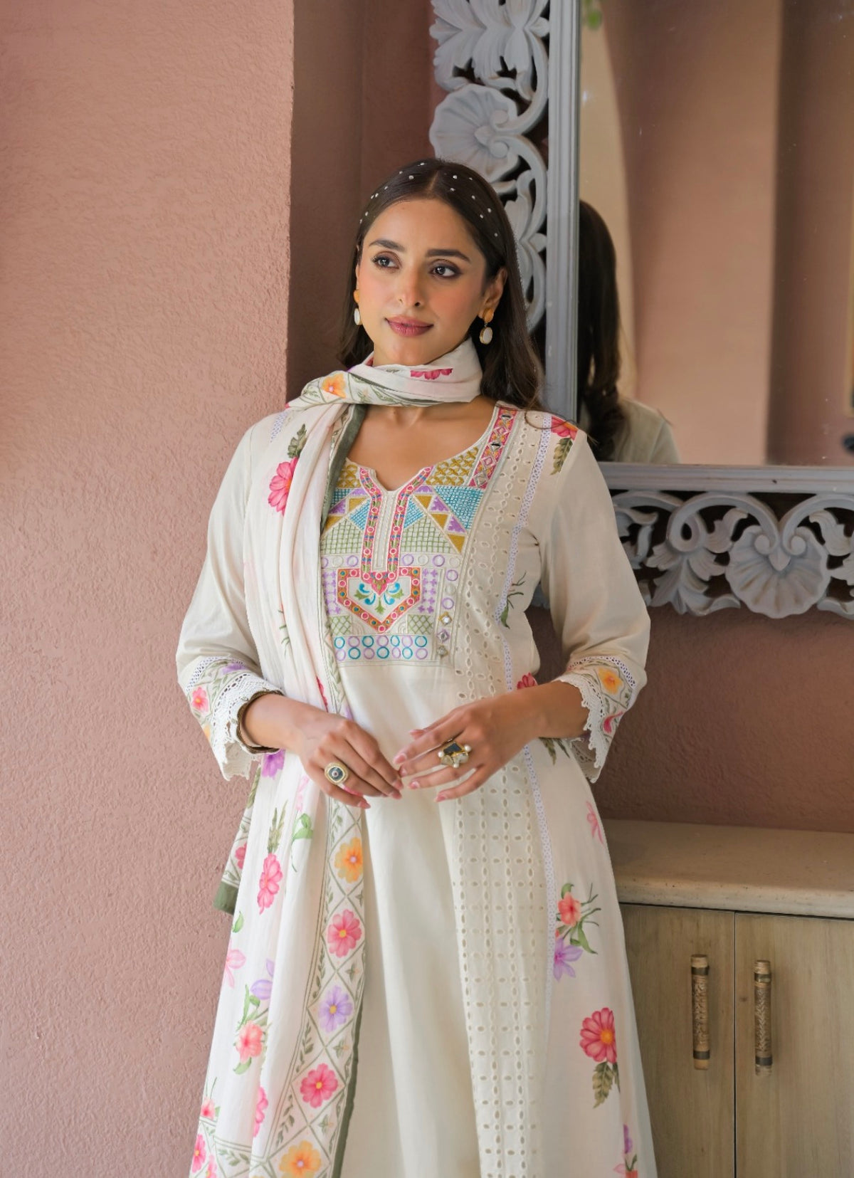 Meher floral noor kurta set