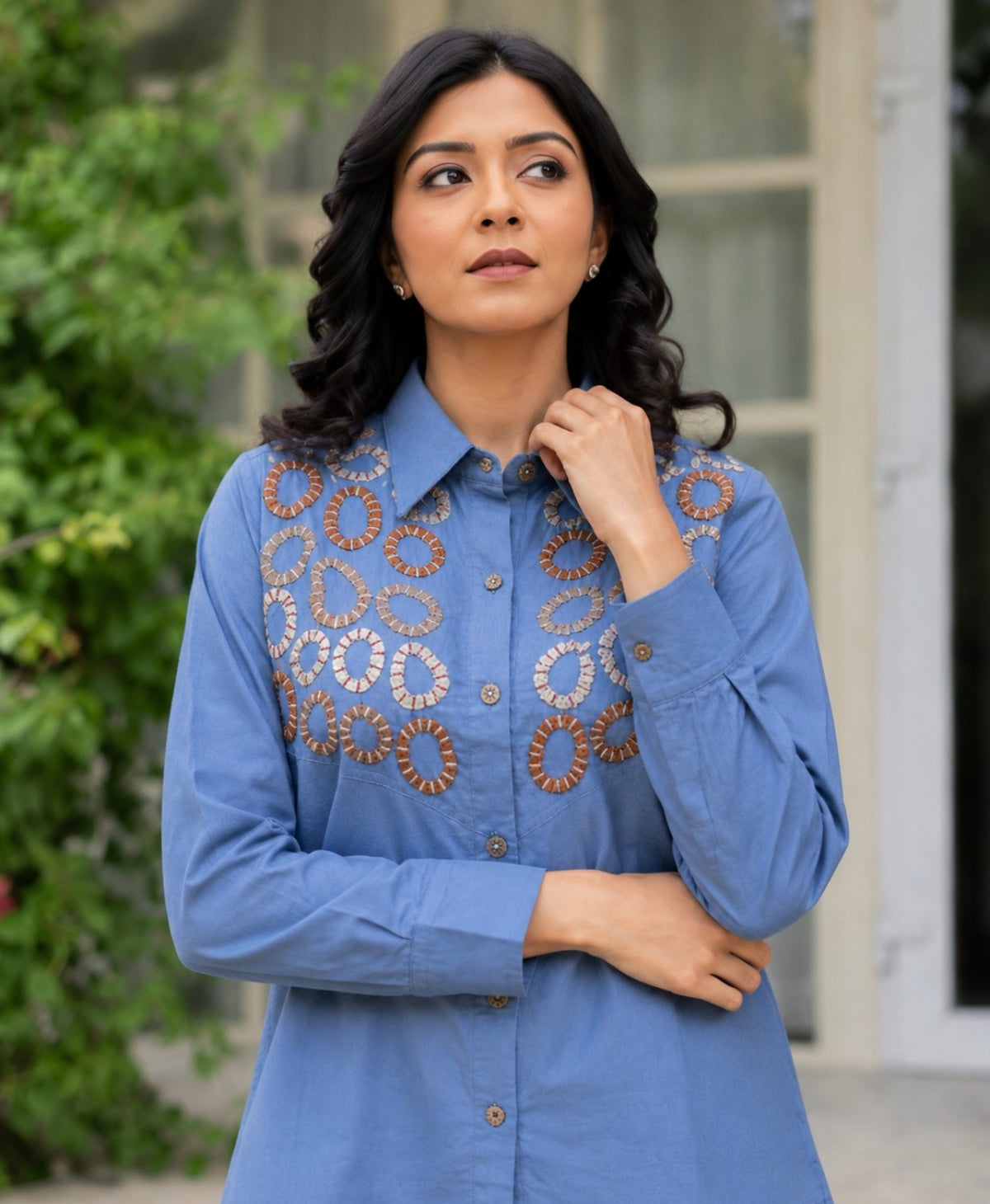 Celestial denim charm co-ord set