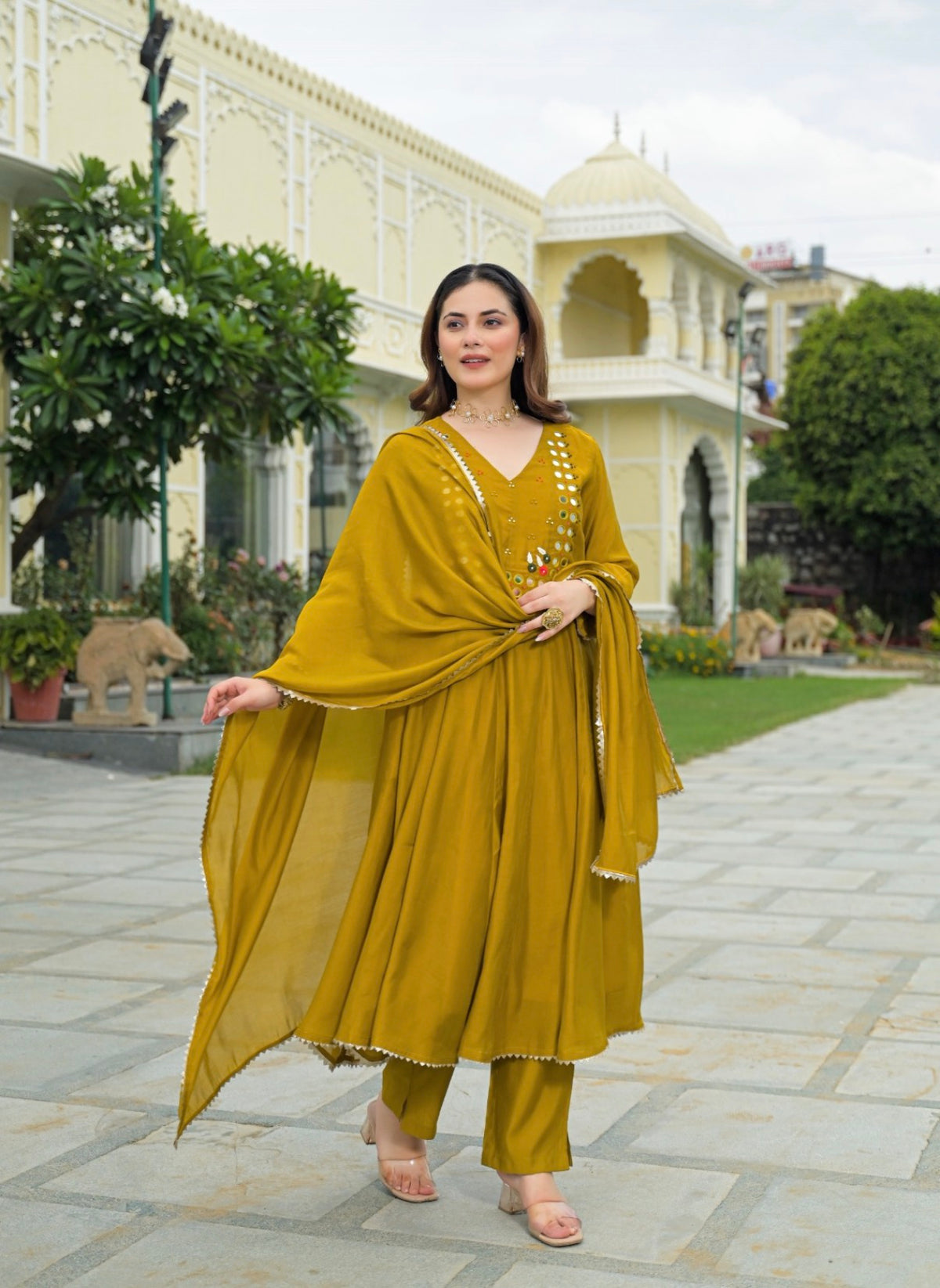 Sunshine charm ethnic suit set