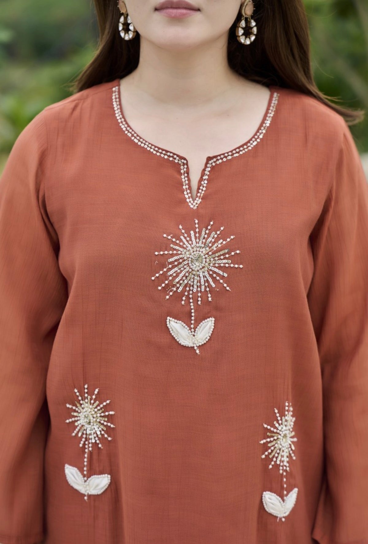 Autumn sunburst bloom suit set
