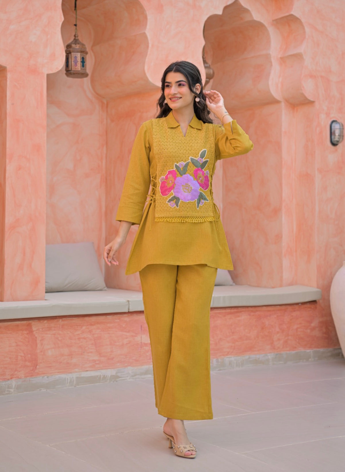 Golden flora ease co-ord set