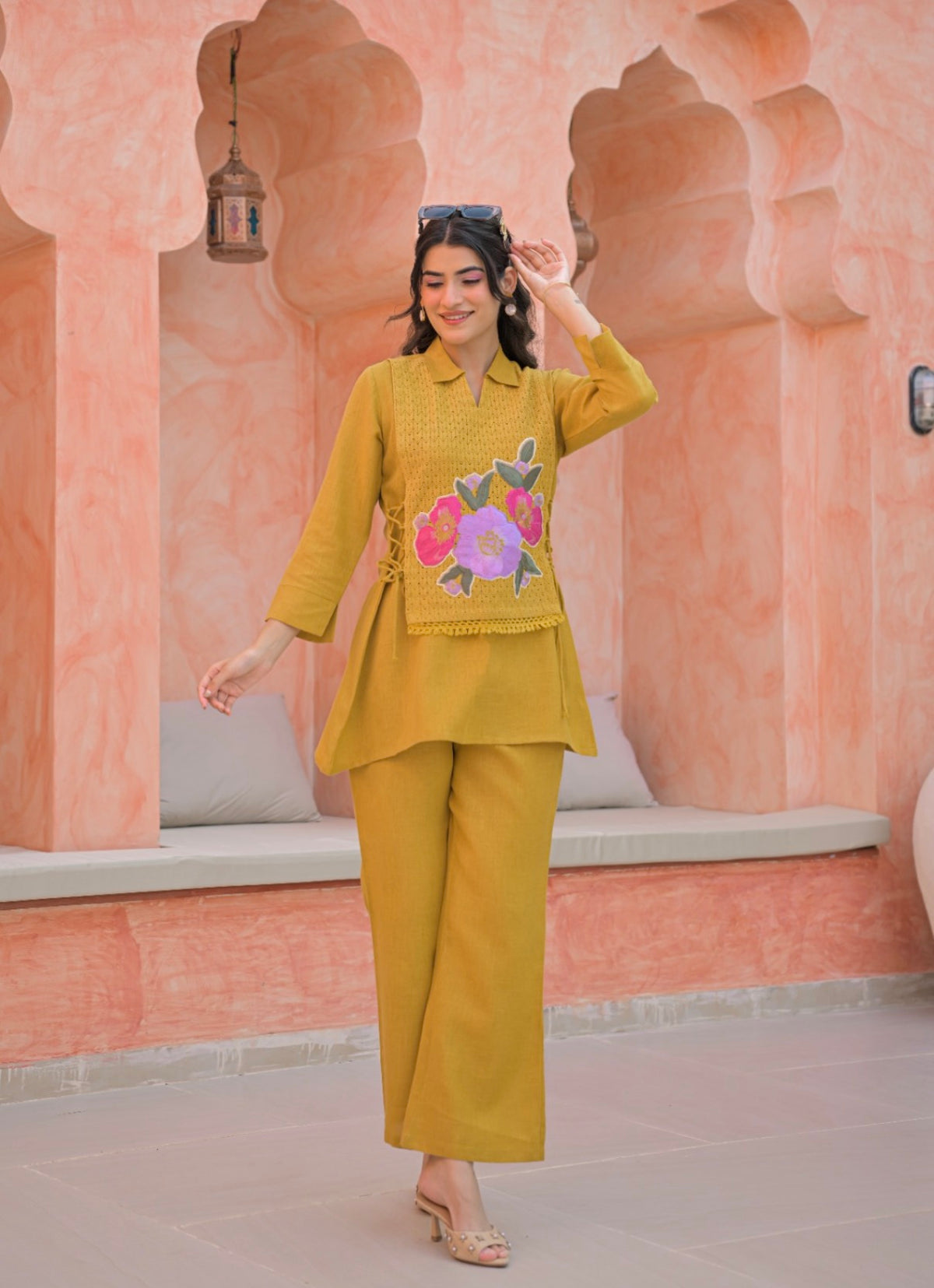 Golden flora ease co-ord set
