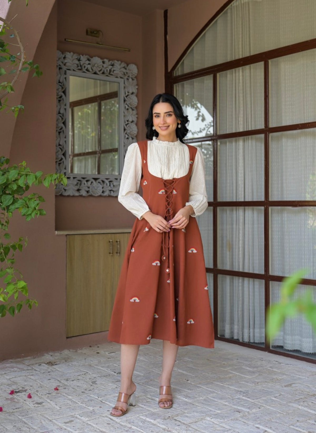 Sienna smock & pinafore dress
