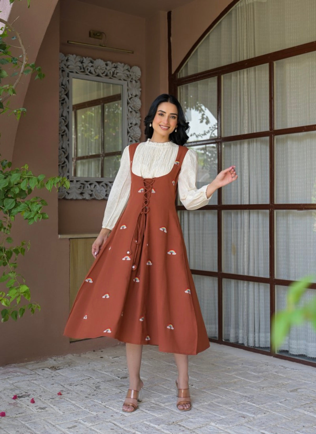 Sienna smock & pinafore dress