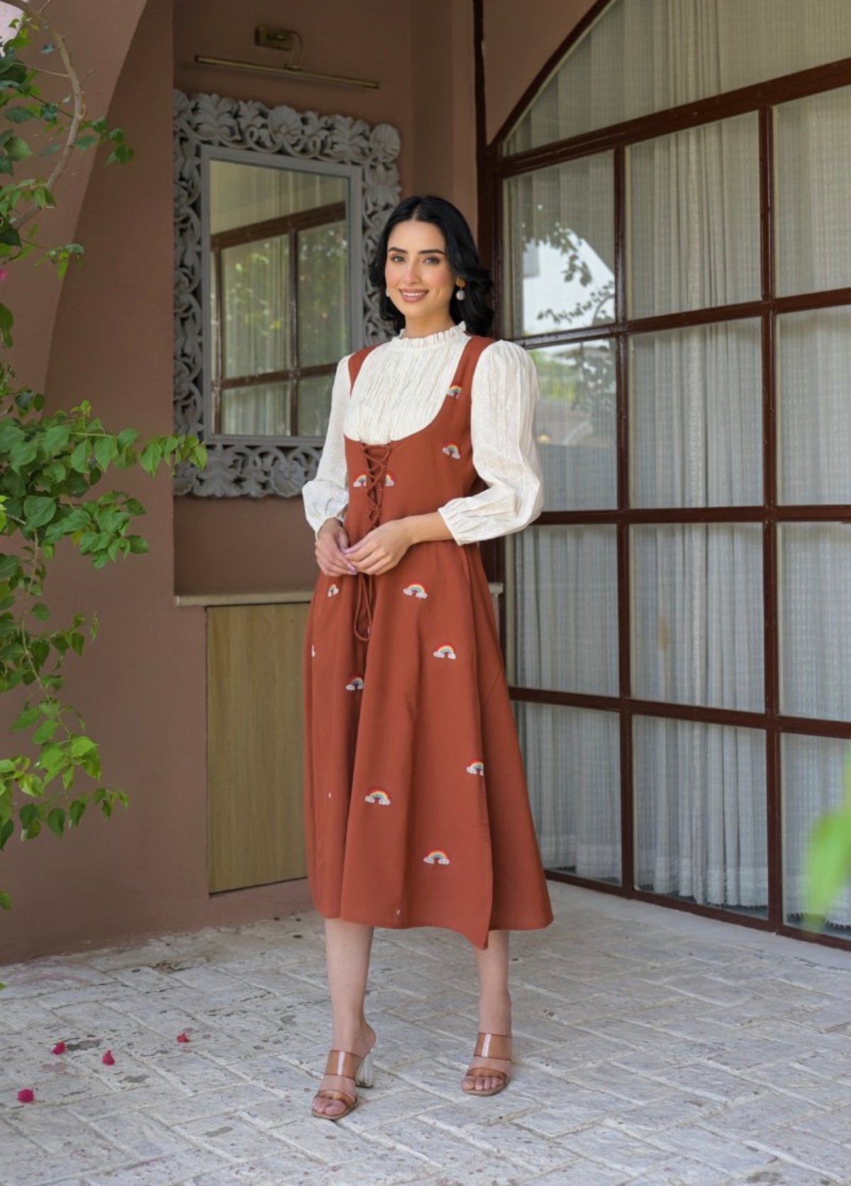 Sienna smock & pinafore dress