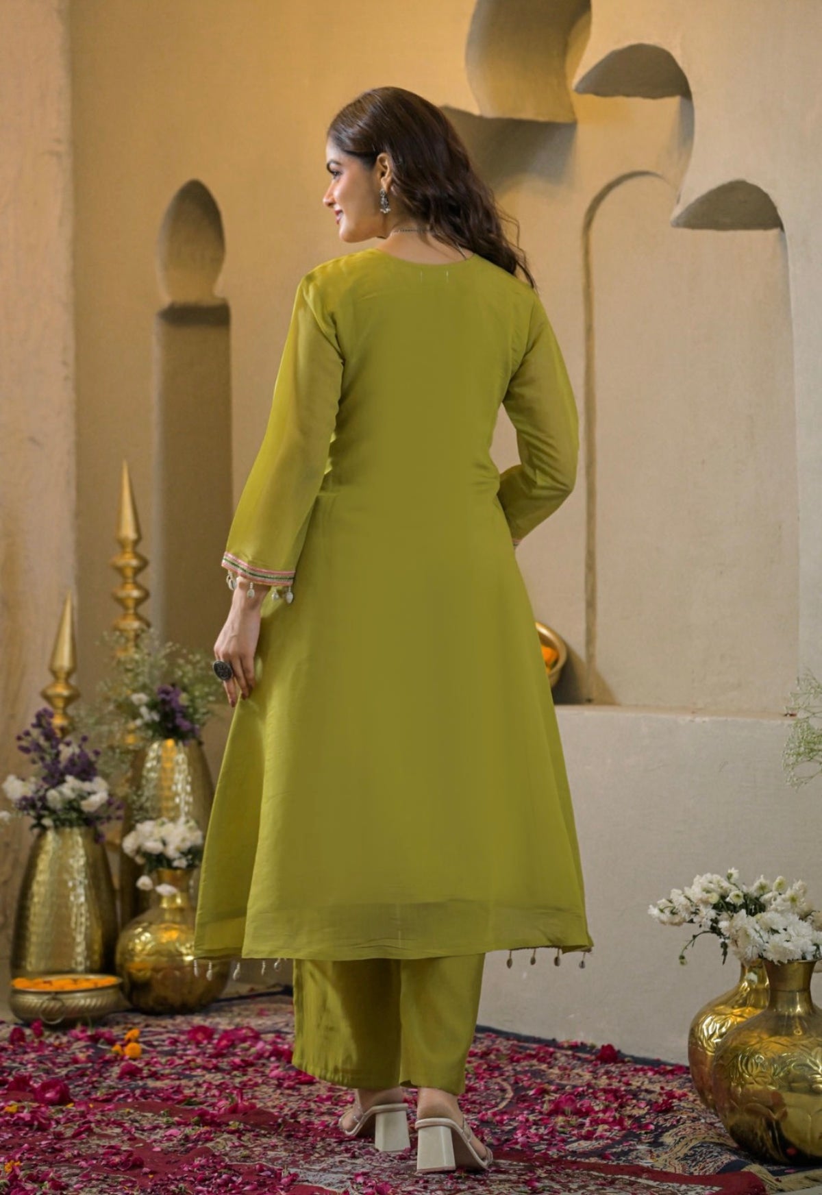 Spring lime grace suit set