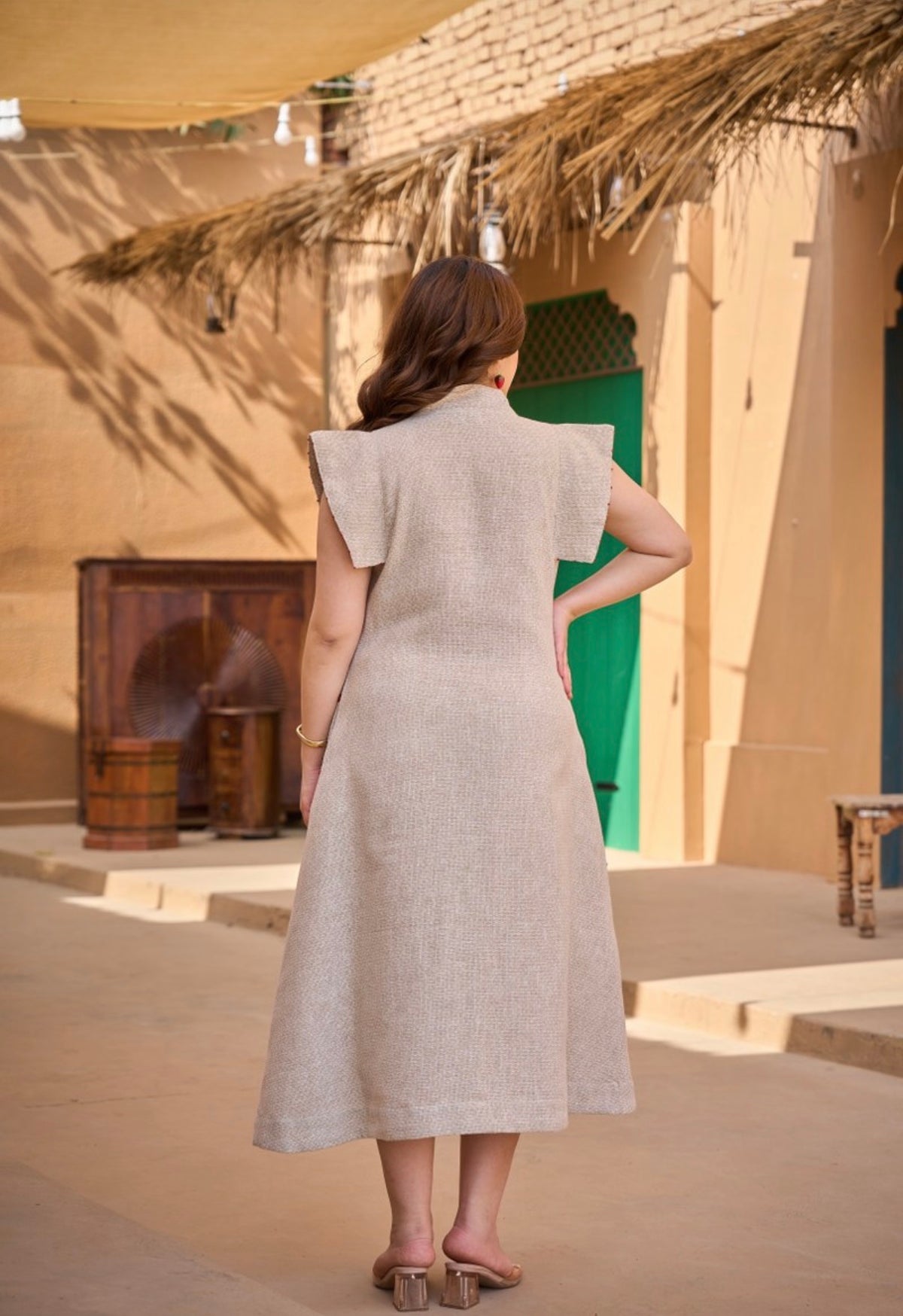 Desert rose canvas dress