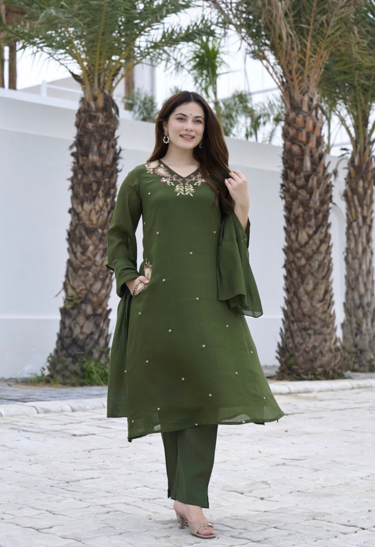 Green muse classy suit set