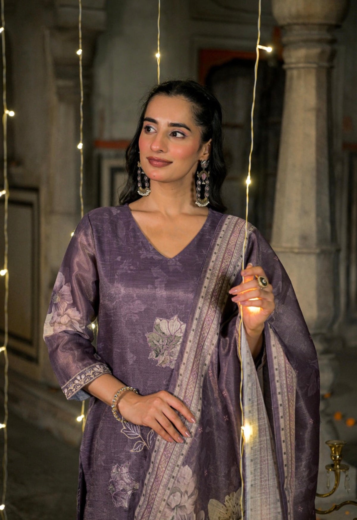 Antique lavender heritage suit set