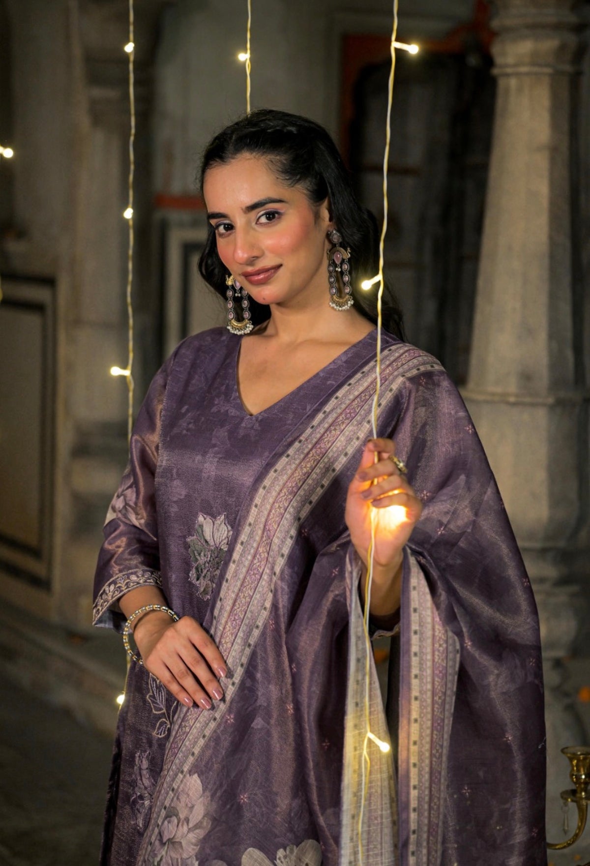 Antique lavender heritage suit set