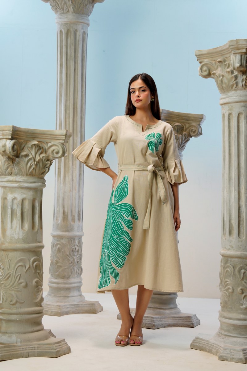 Celadon Bloom Wrap Dress
