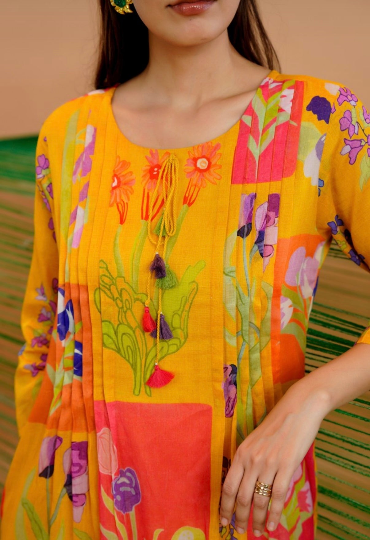 Bloom & Bright Cotton Kurta Set
