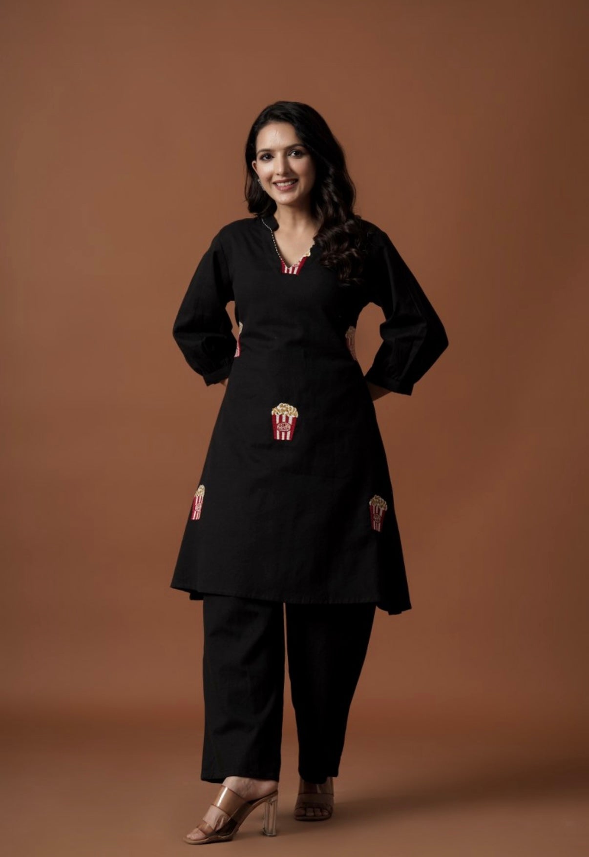 Cinema Chic Black Kurta Set