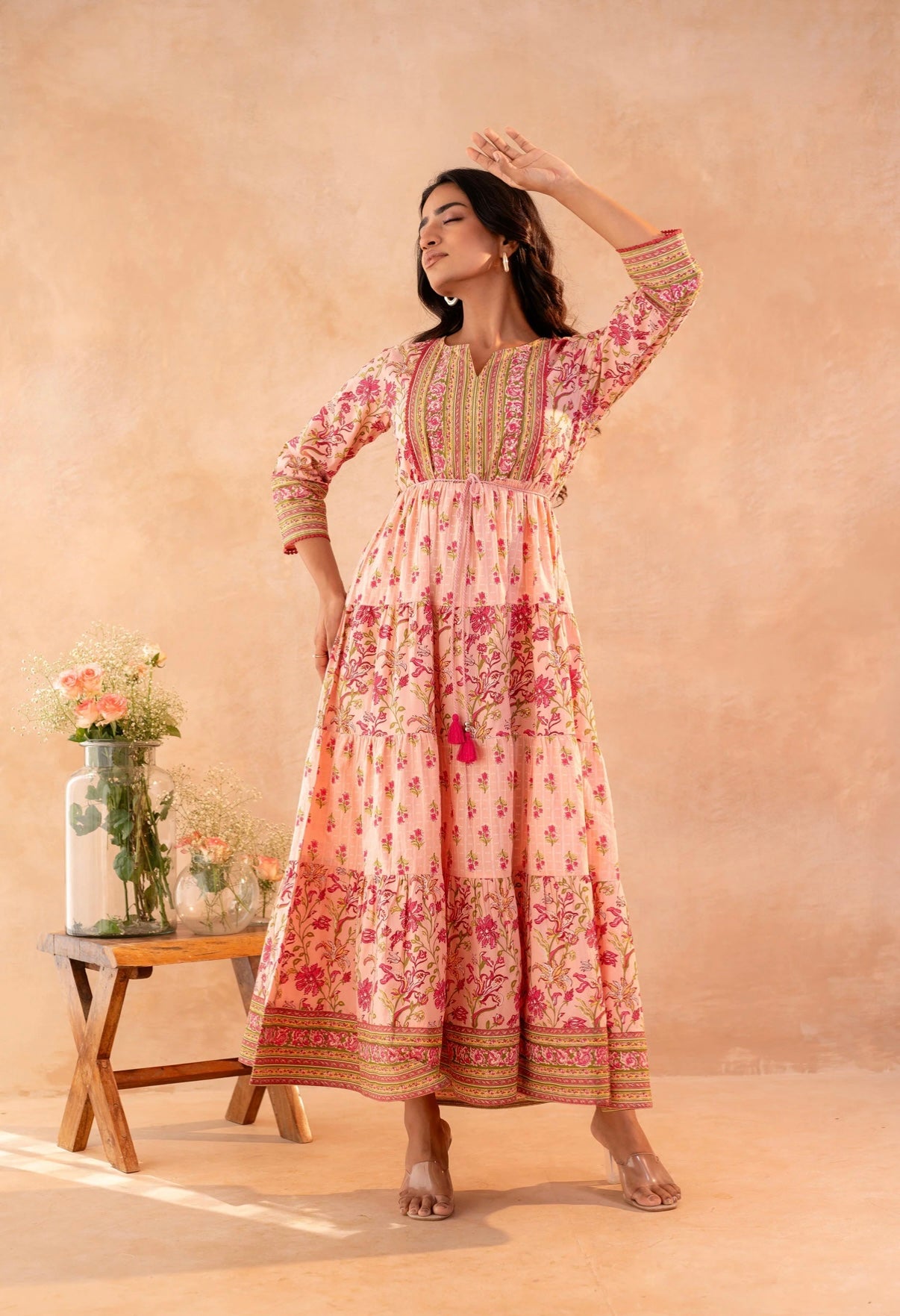 Floral Symphony Maxi Dress