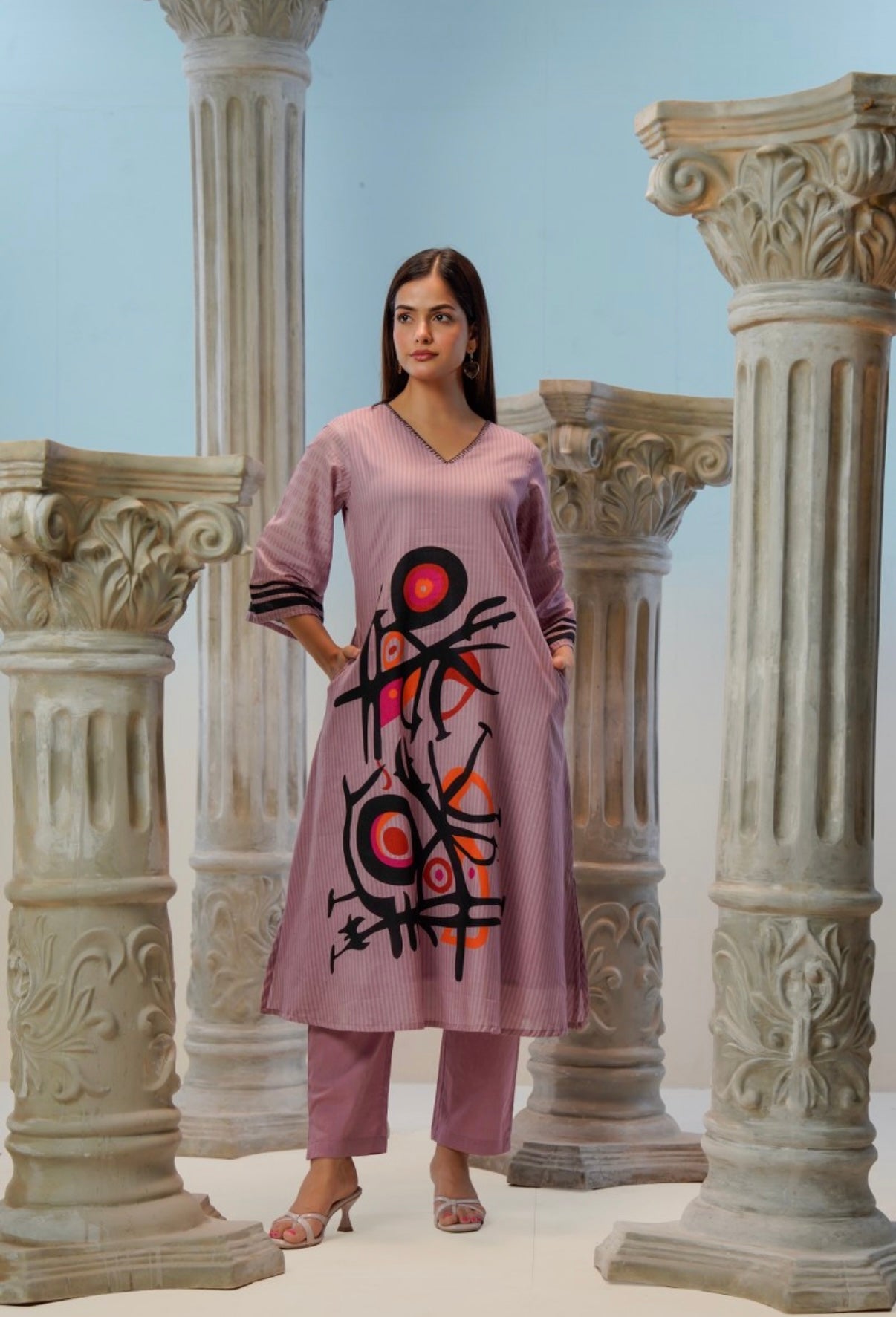 Artline Blush Statement Kurta Set