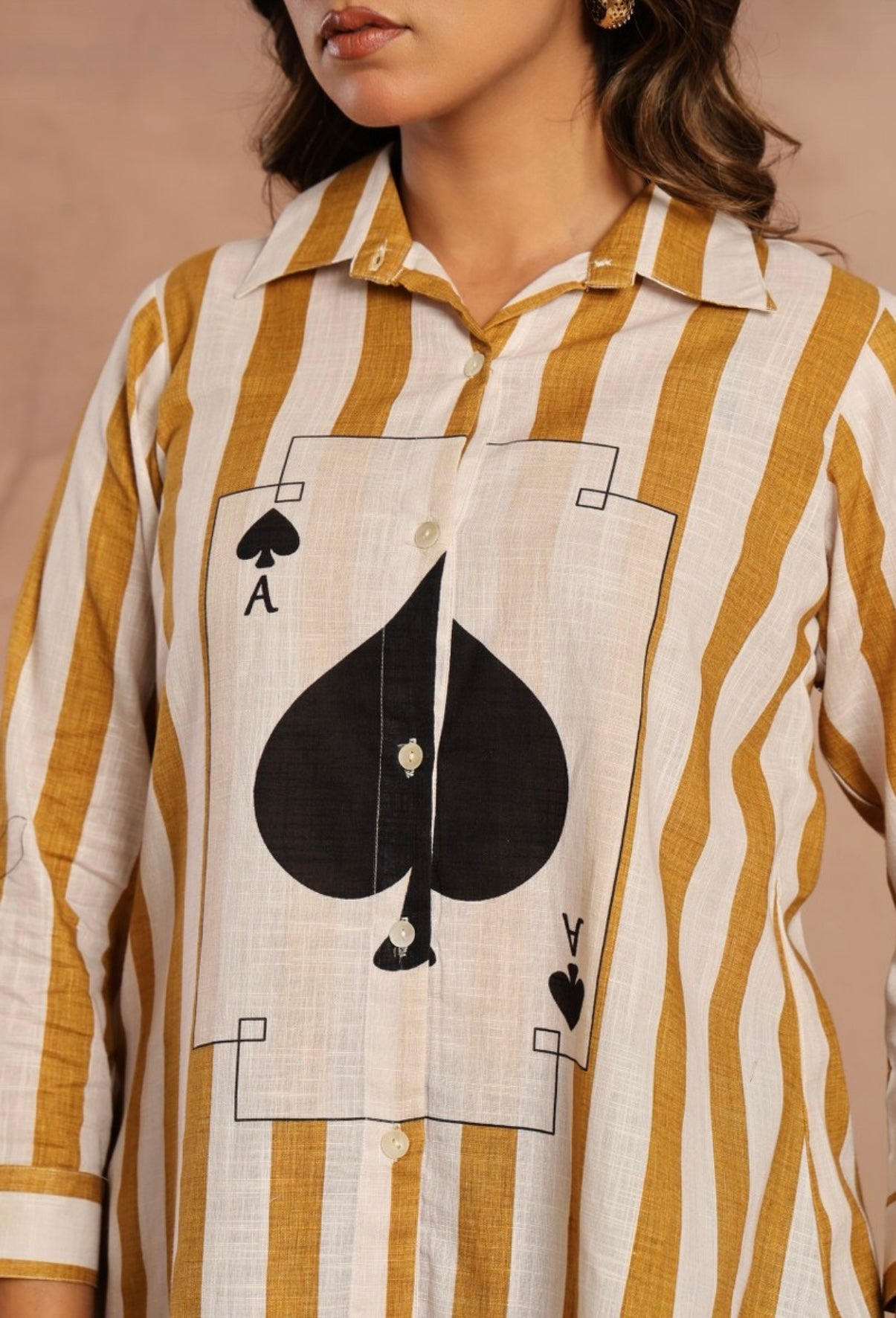 Golden Ace Graphic Stripe Shirt