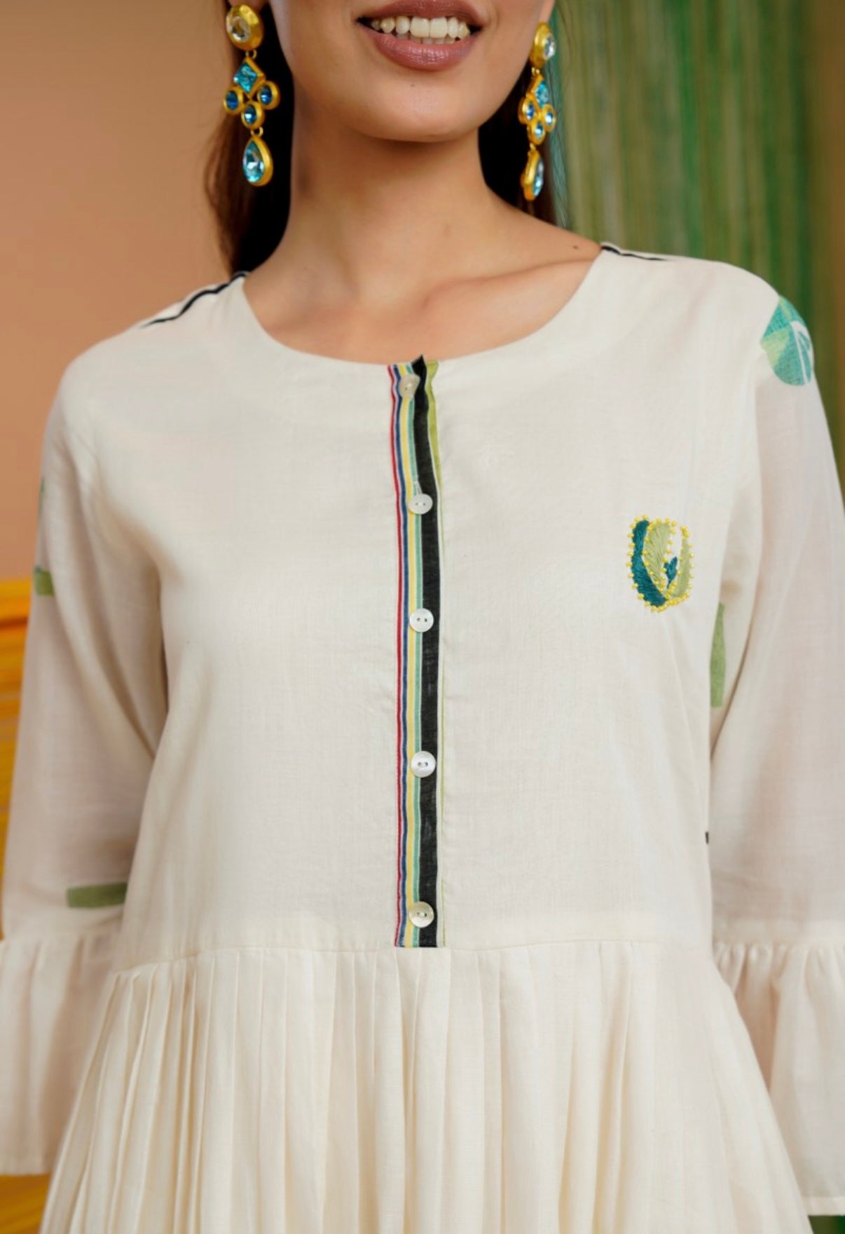 Ivory Glyph Grace Kurta Set