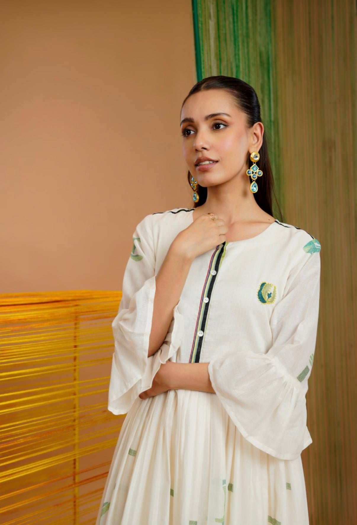 Ivory Glyph Grace Kurta Set