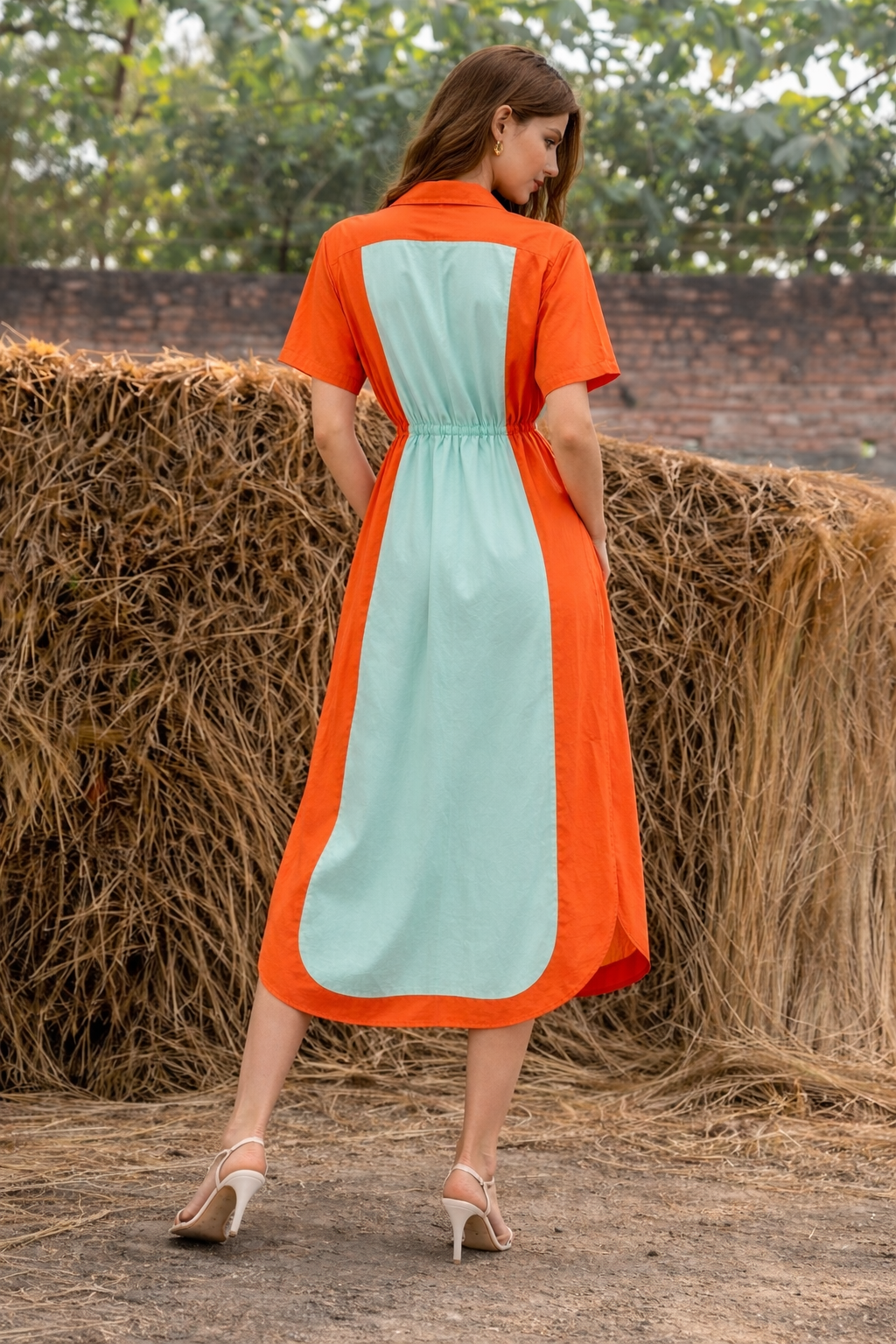 Breezy Colorplay Midi Dress