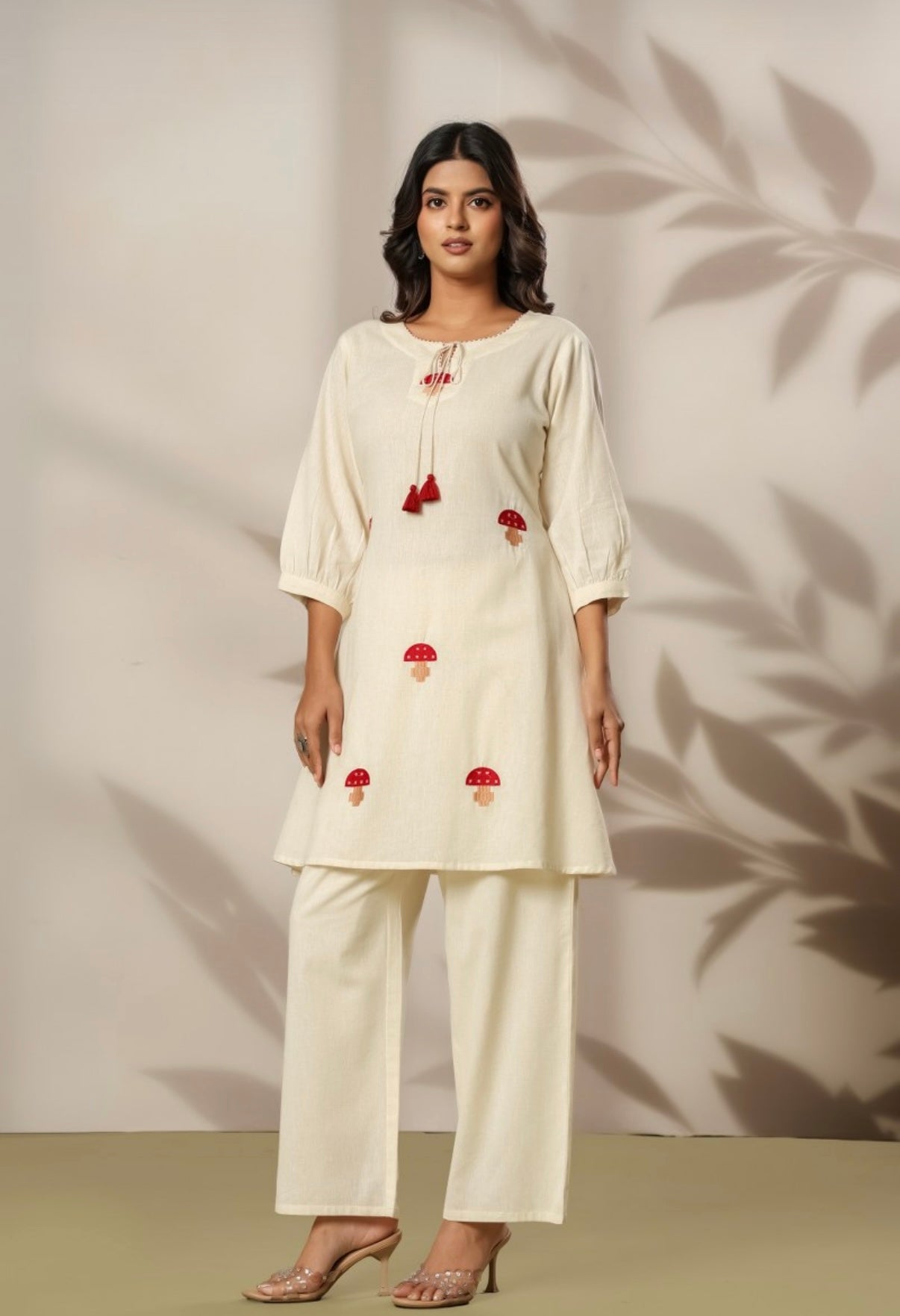 Mushroom Muse Ivory Kurta Set