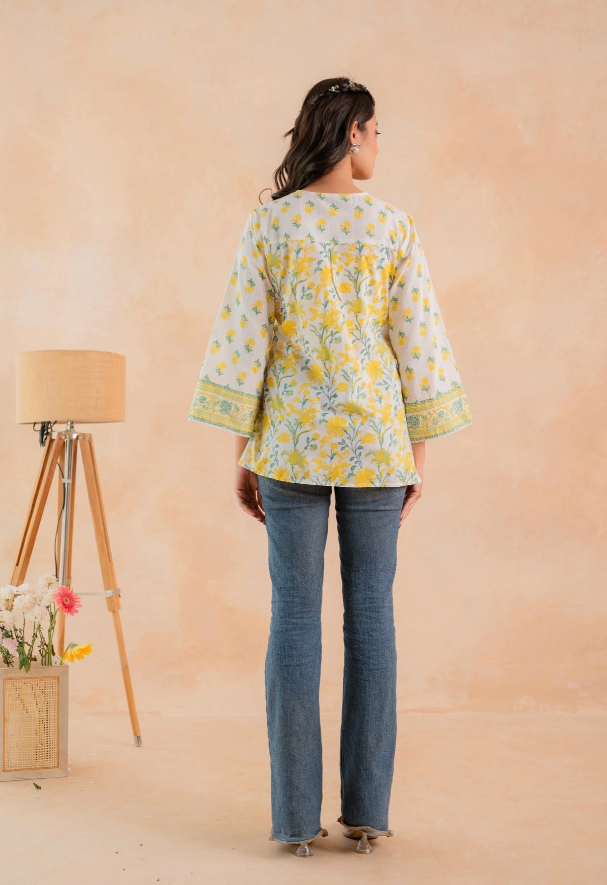 Sunpetal Bloom Peplum Tunic