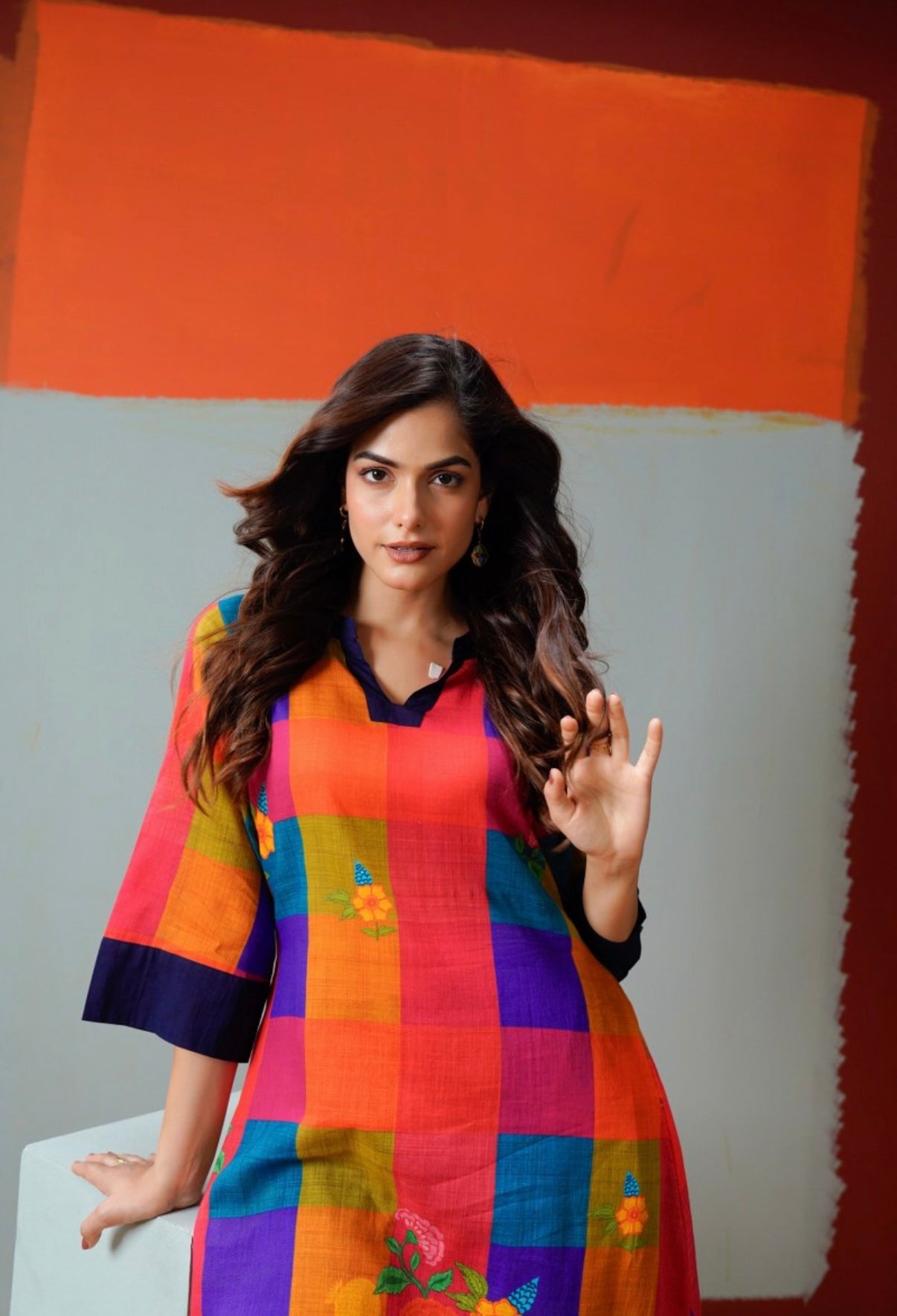 Prism Petal Fusion Kurta Set