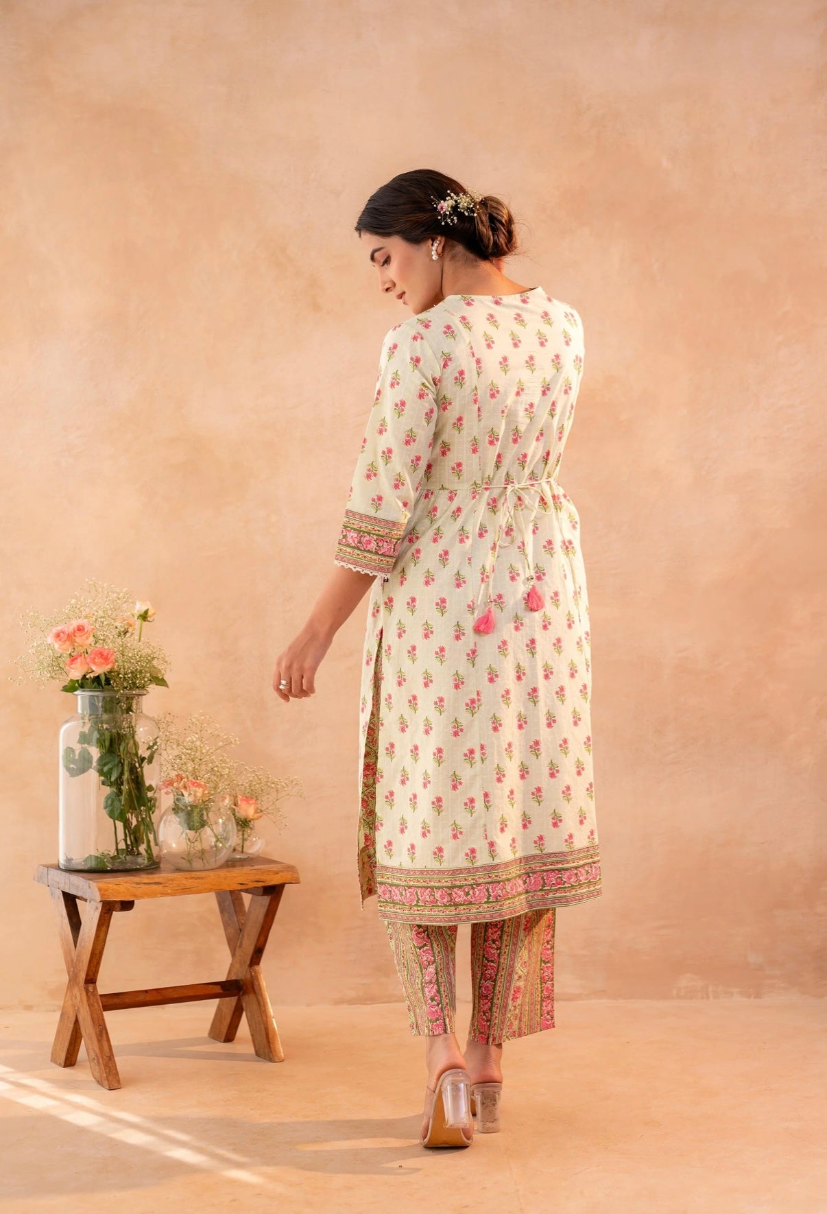 Ivory Rosepath Kurta Set