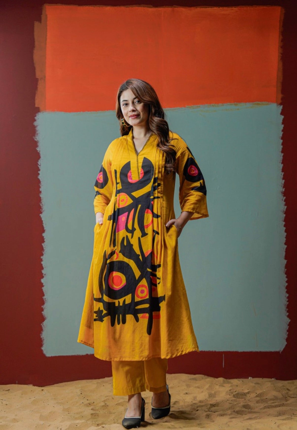 Sunburst Artistry Ensemble Kurta Set