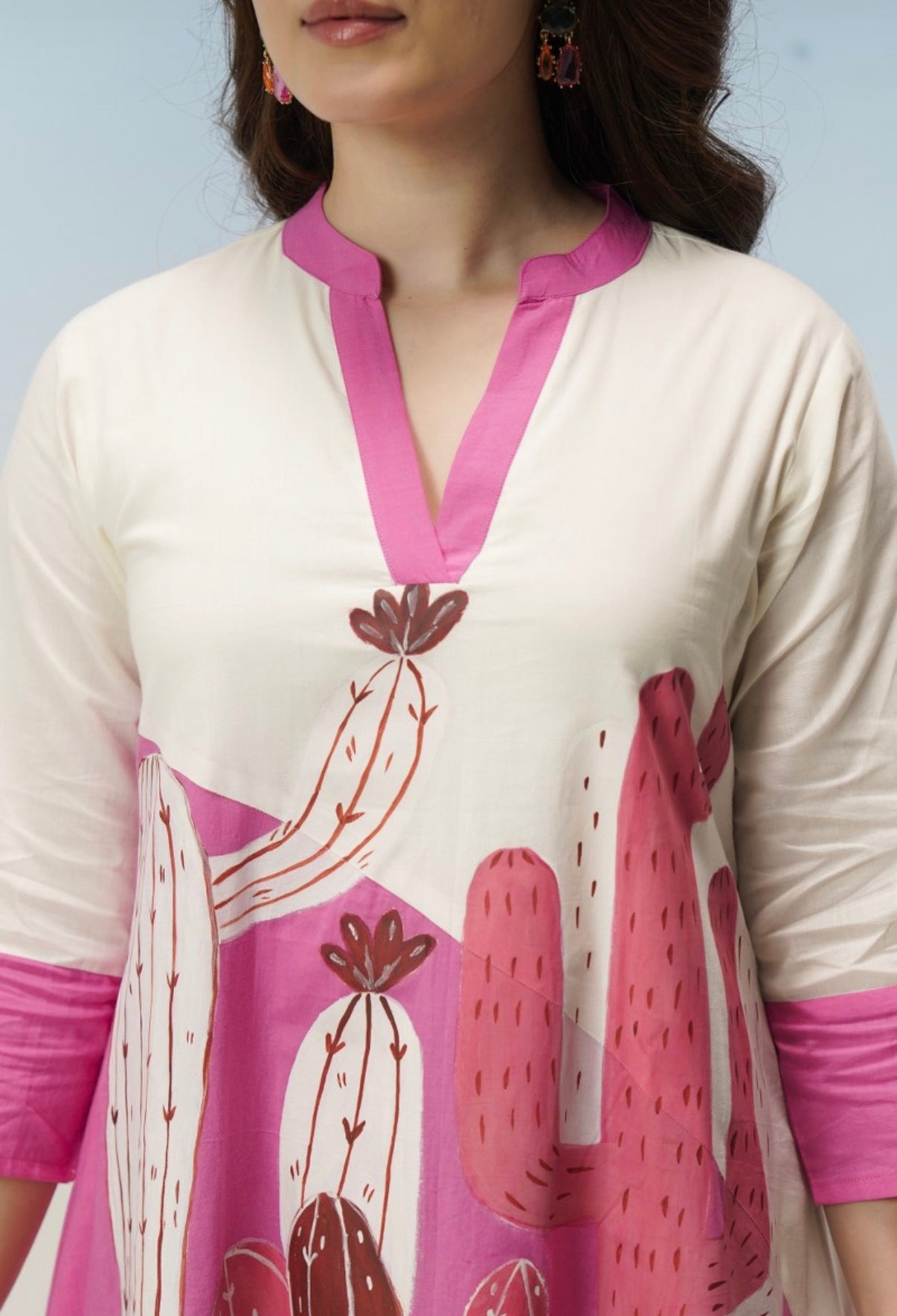 Blooming Desert Pink Kurta Dress