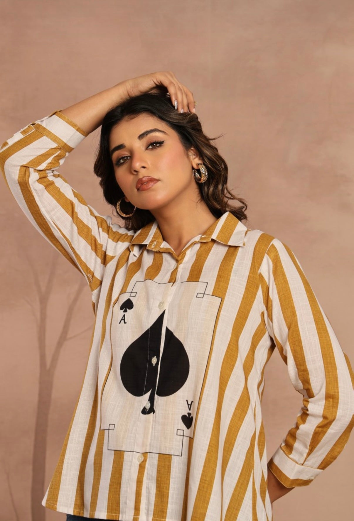 Golden Ace Graphic Stripe Shirt