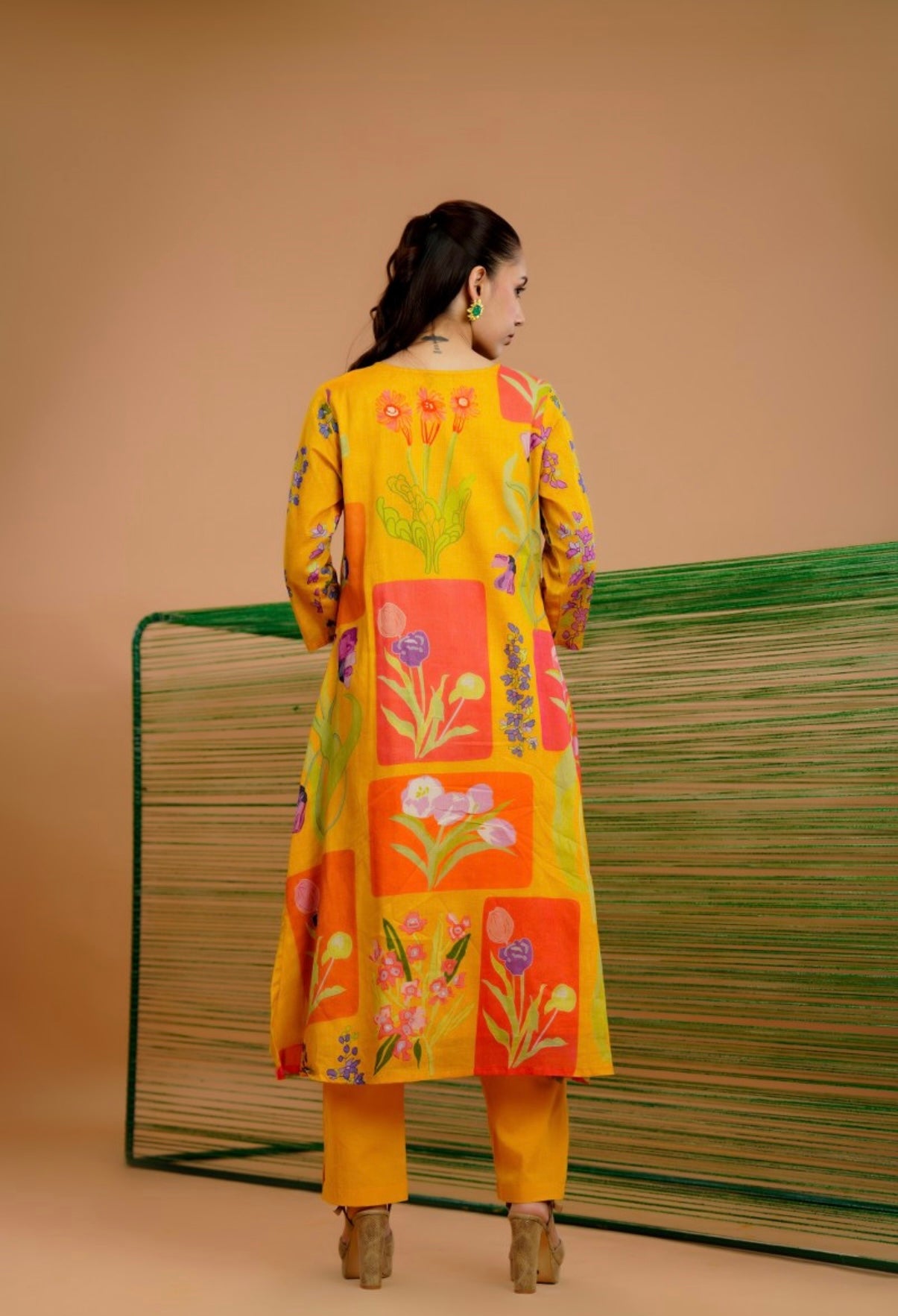 Bloom & Bright Cotton Kurta Set