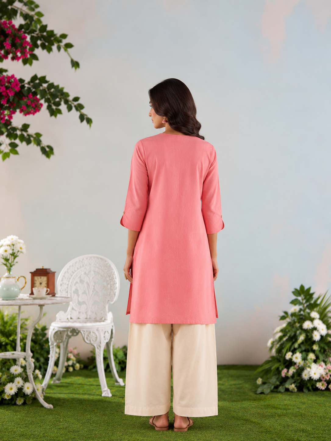 Blush Meadow Kurta Set
