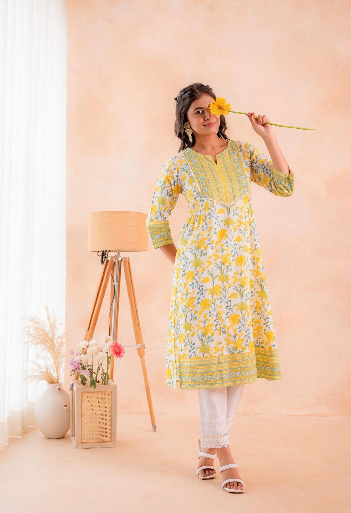 Radiant Bloom Classic Kurta Set