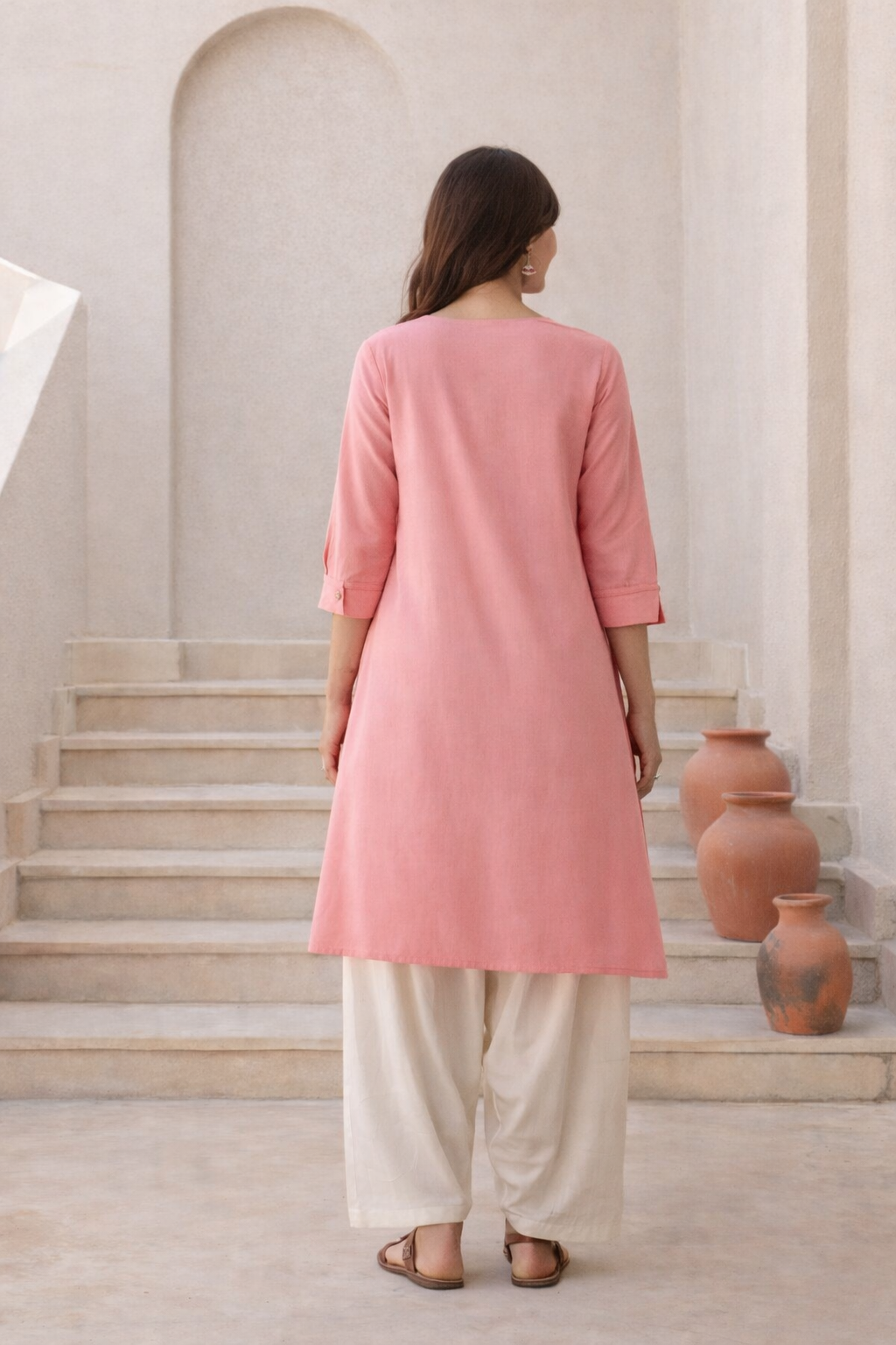 Blush Meadow Kurta Set